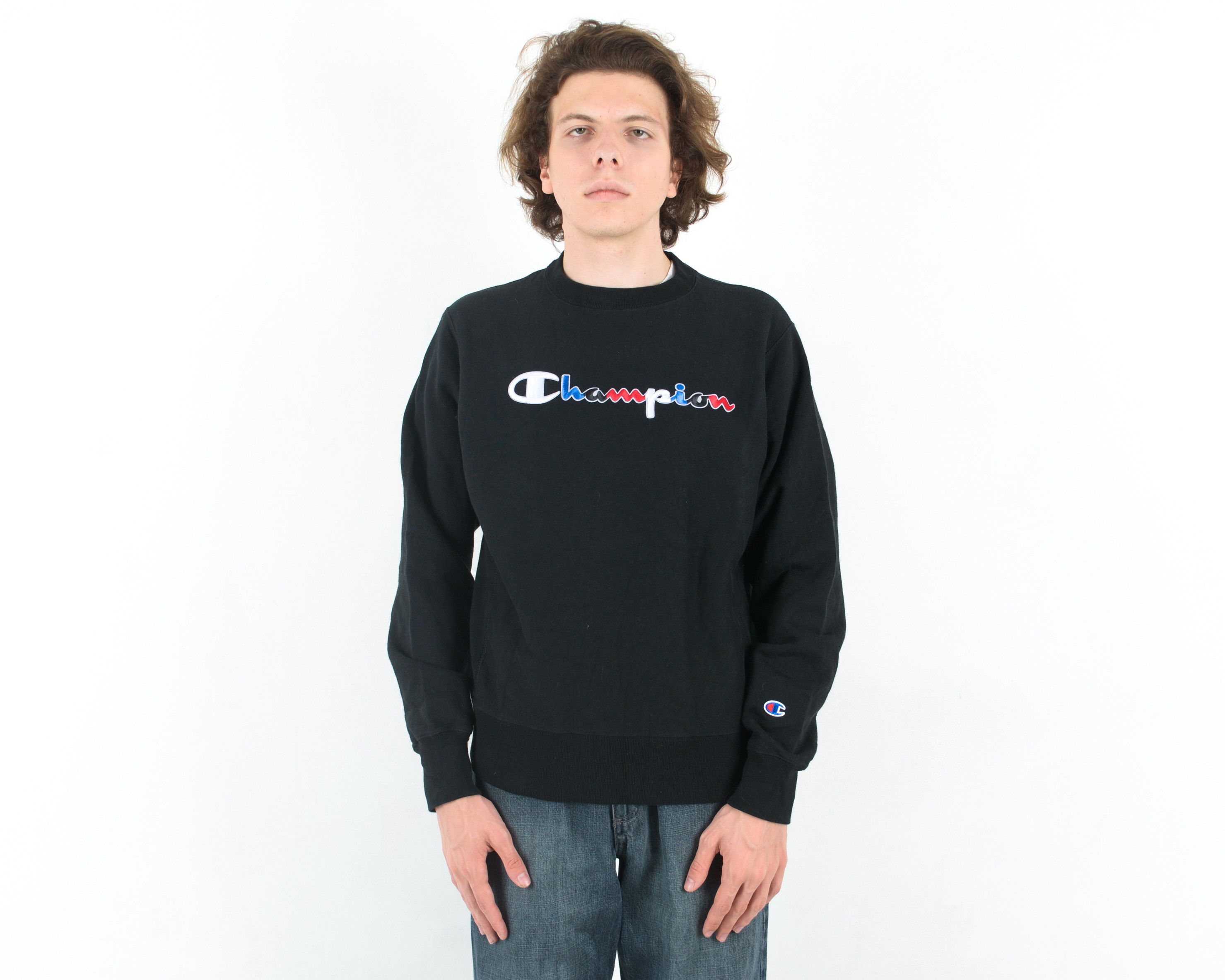 Champion × Vintage Sweatshirt Jumper Reverse Weave Sweater Retro Pullover Size US S / EU 44-46 / 1 - 2 Thumbnail
