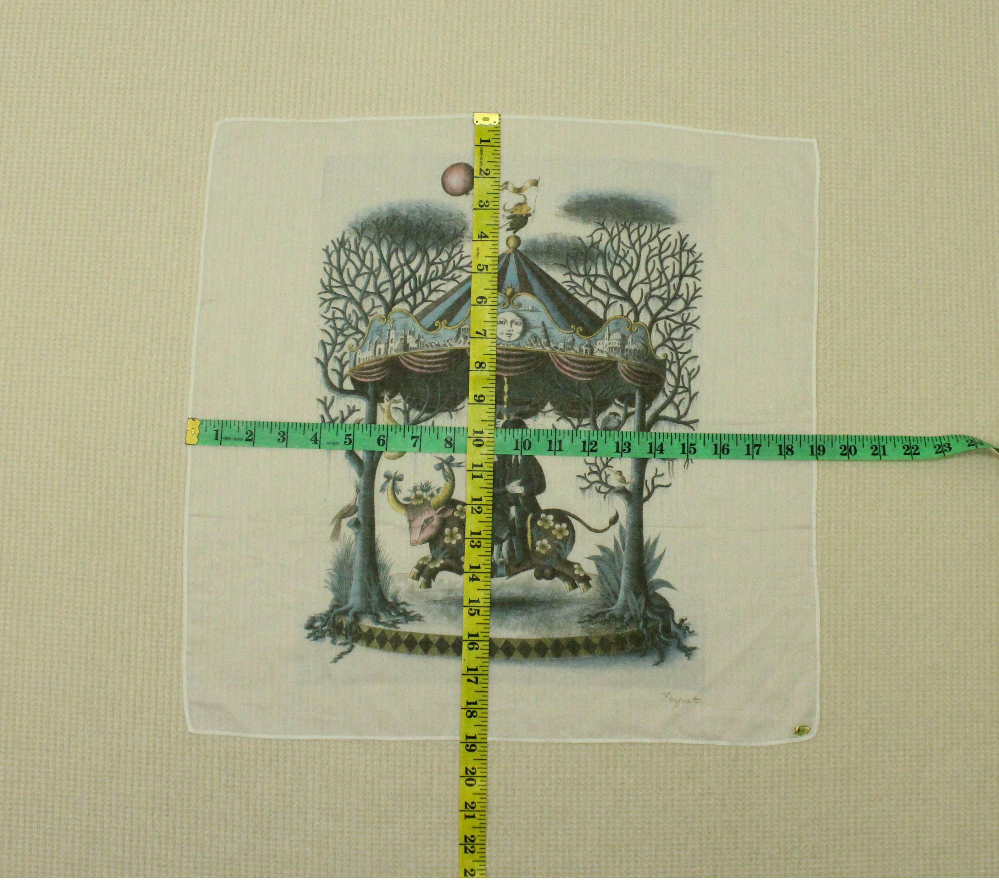 Vintage RAYMOND PEYNET Handkerchief Neckerchief Bandana ART Japan Size ONE SIZE - 9 Thumbnail