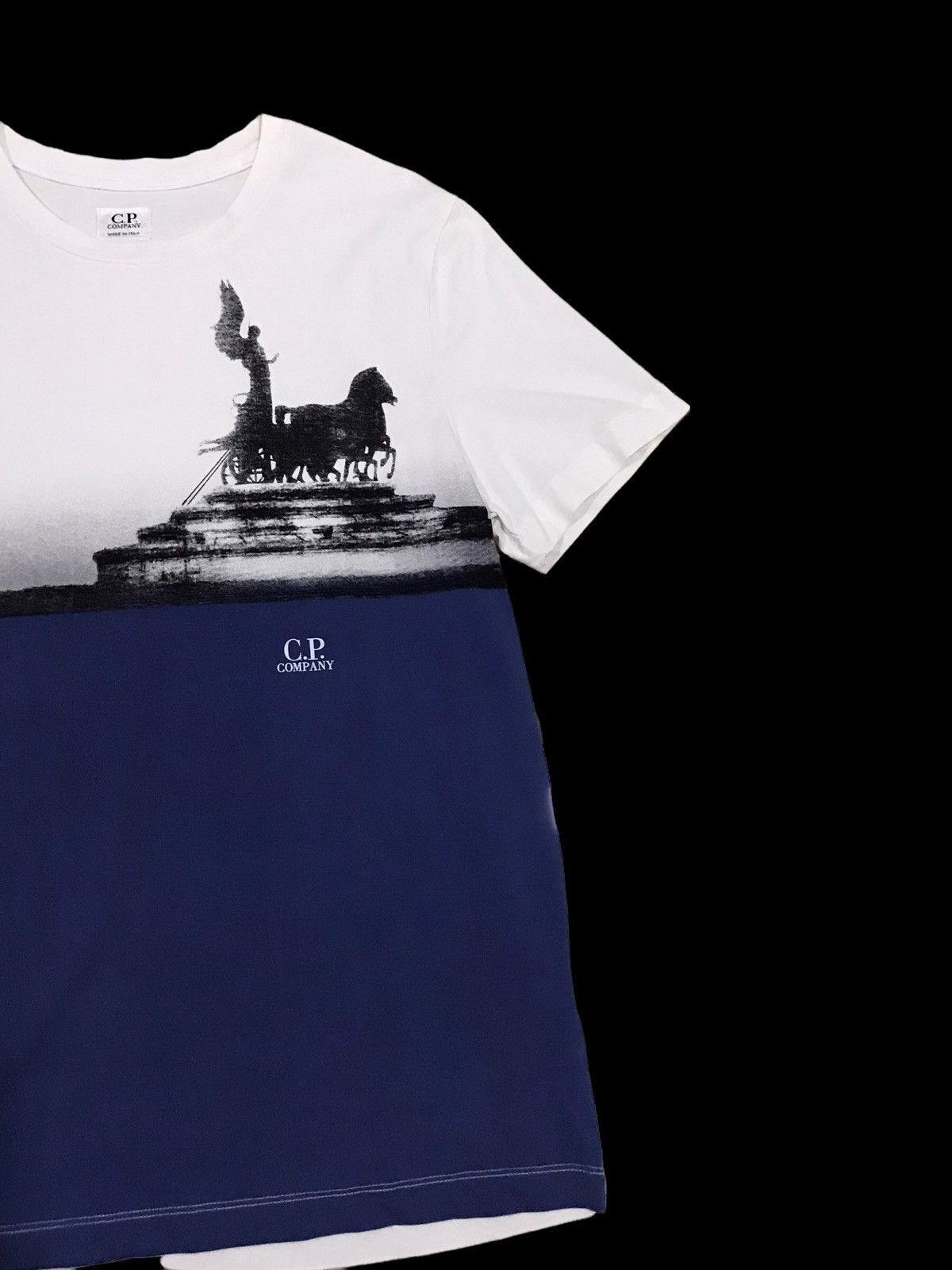 C.P. Company CP Company White Blue Two Tone Tshirt Size US M / EU 48-50 / 2 - 2 Thumbnail