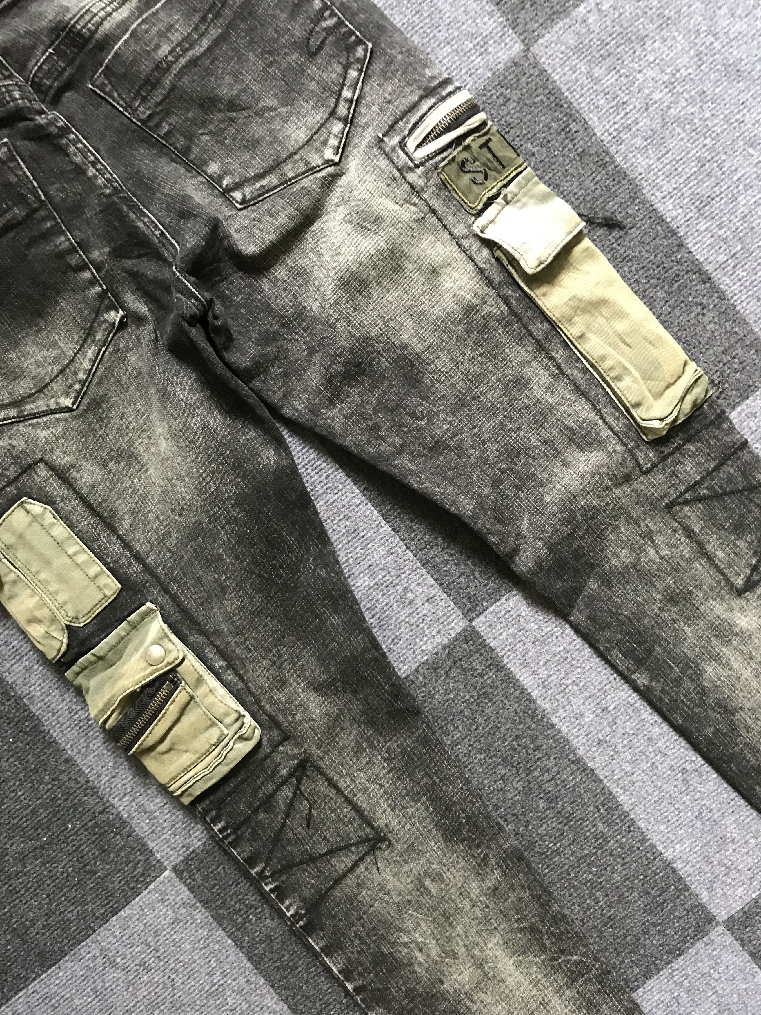 Seditionaries CP248 STAPLE Seditionaries Parachute Hybrid Skinny Jeans Size US 31 - 14 Thumbnail