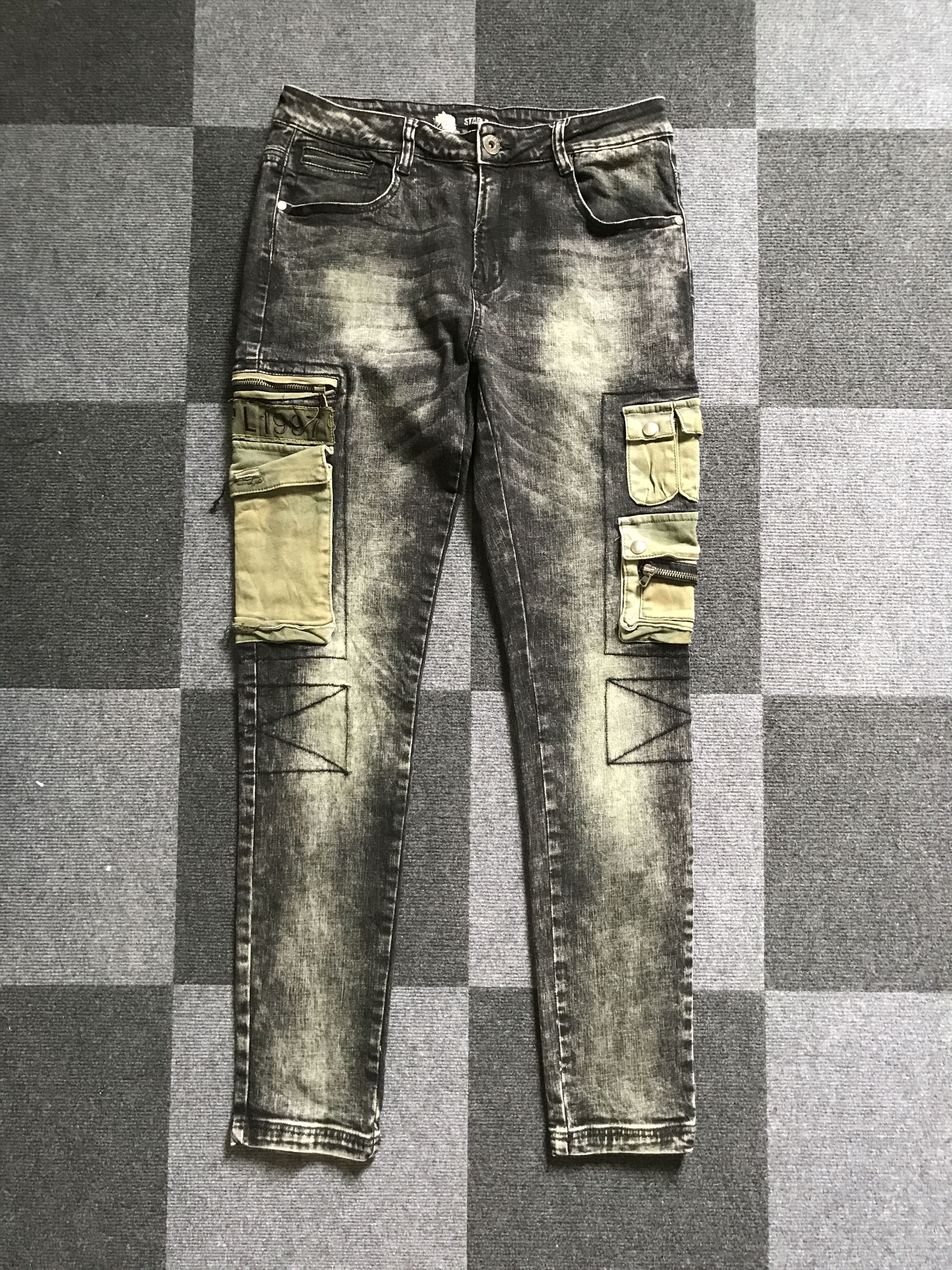 Seditionaries CP248 STAPLE Seditionaries Parachute Hybrid Skinny Jeans Size US 31 - 11 Thumbnail