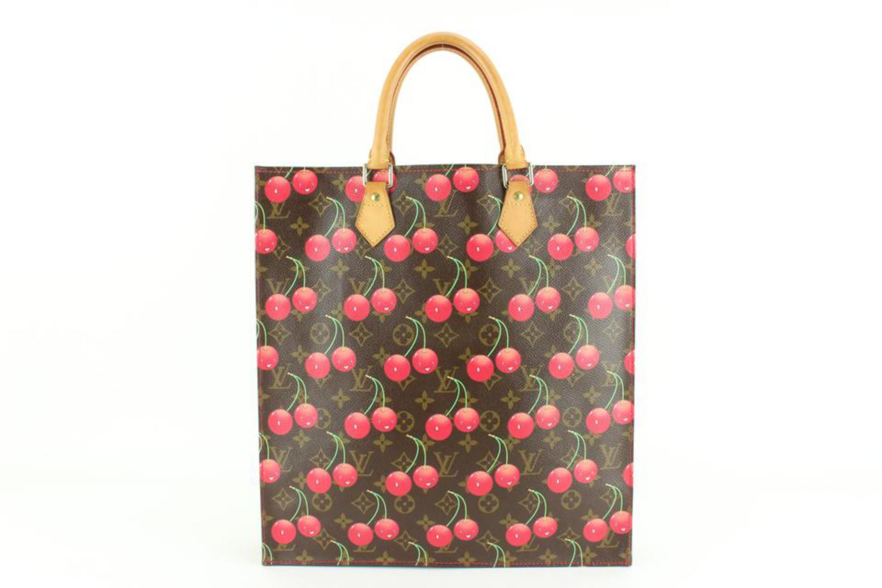 Louis Vuitton Rare Murakami Cherries Sac Plat Tote 50lk825s