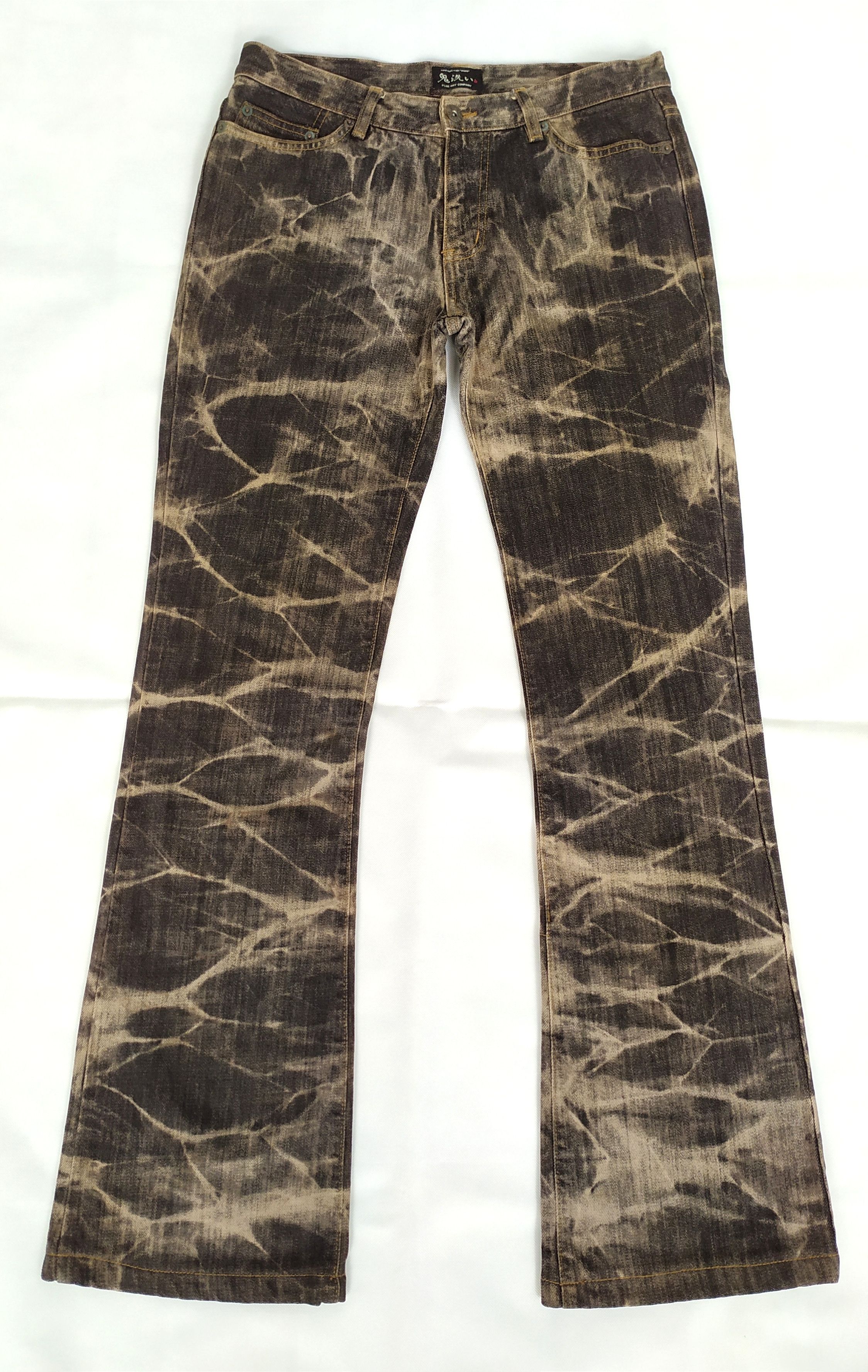 Blue Blue Japan Japanese brand BLUE WAY bleach denim pants Size US 31 - 3 Thumbnail