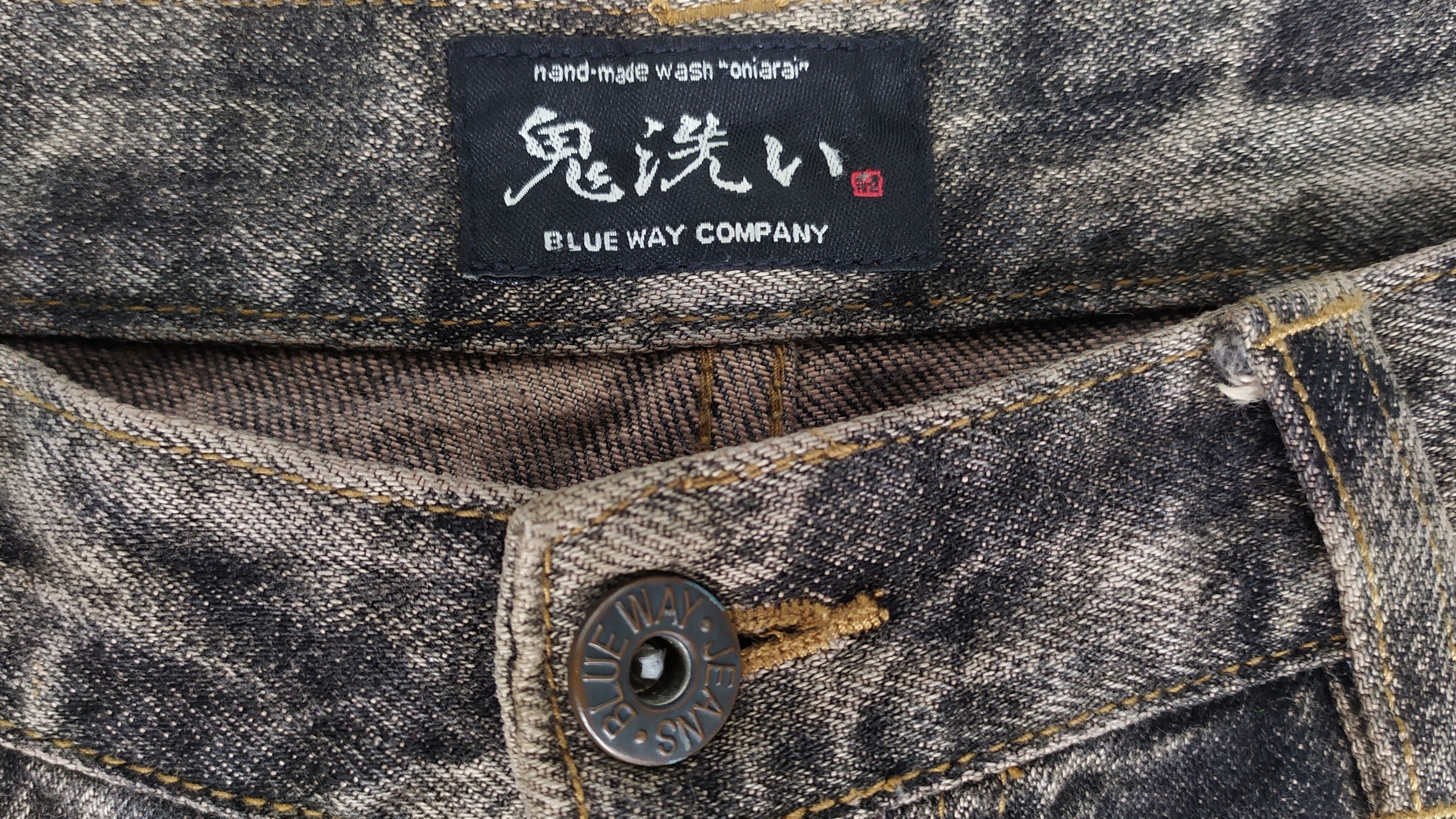 Blue Blue Japan Japanese brand BLUE WAY bleach denim pants Size US 31 - 7 Thumbnail