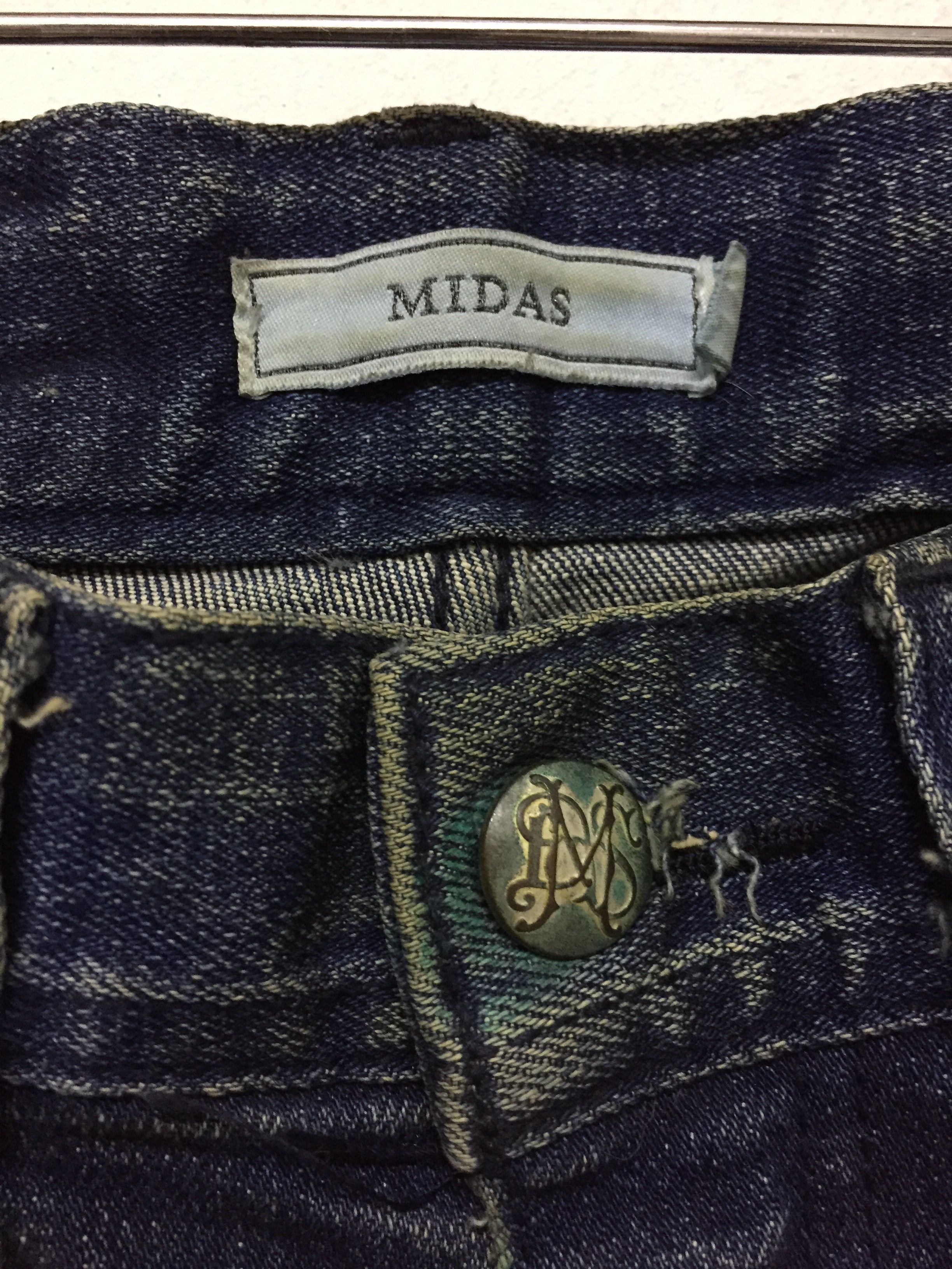 Tornado Mart 2000s MIDAS Japan faded-out distressed slim denim Size US 28 / EU 44 - 11 Thumbnail