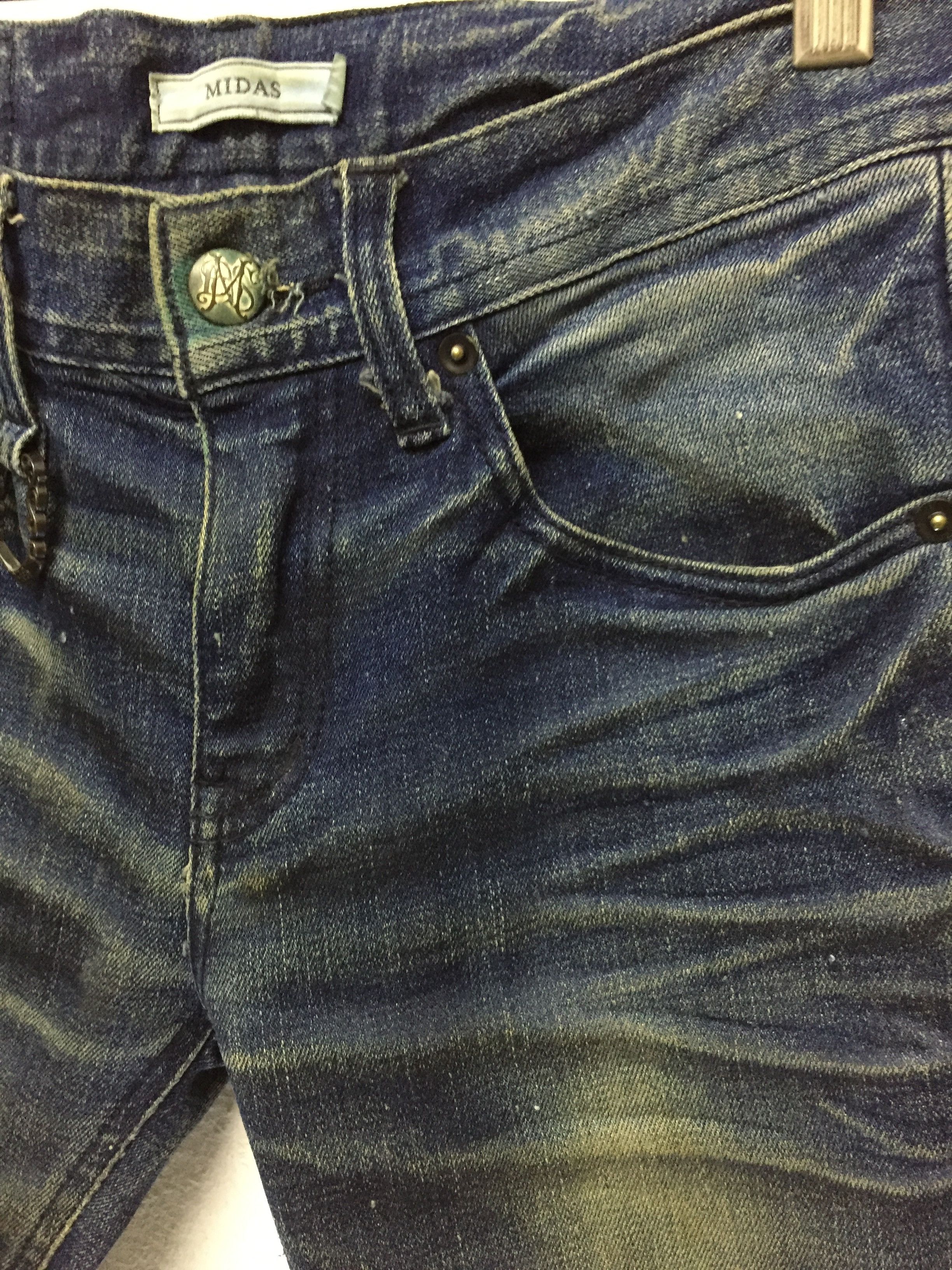 Tornado Mart 2000s MIDAS Japan faded-out distressed slim denim Size US 28 / EU 44 - 9 Thumbnail