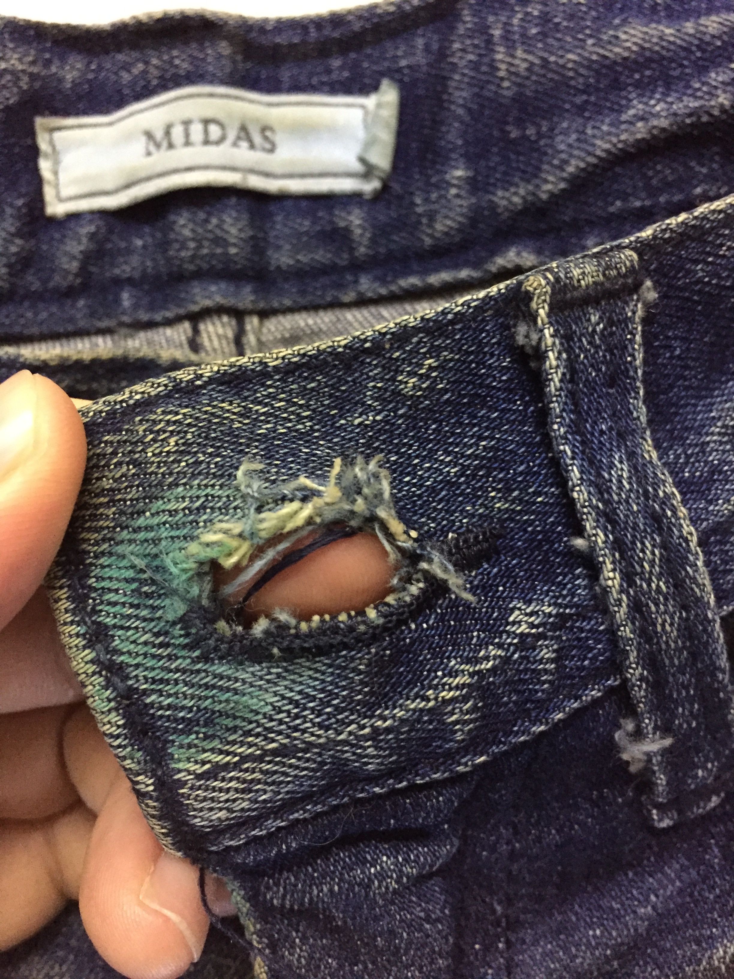 Tornado Mart 2000s MIDAS Japan faded-out distressed slim denim Size US 28 / EU 44 - 12 Thumbnail