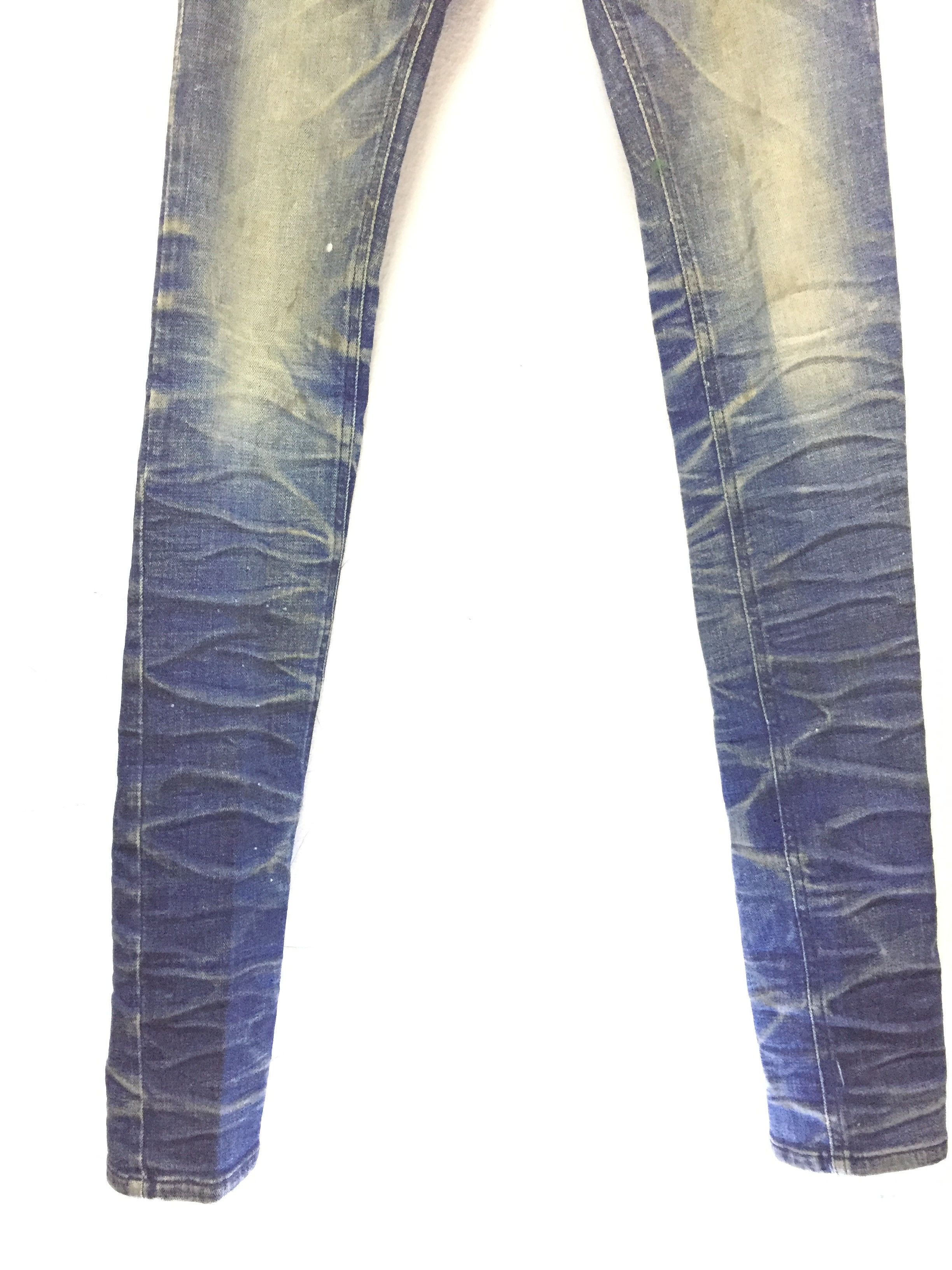 Tornado Mart 2000s MIDAS Japan faded-out distressed slim denim Size US 28 / EU 44 - 5 Thumbnail