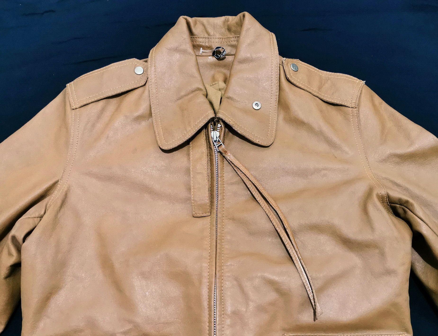 ジャケット・アウター bali barret leather jkt made in France Vintage BALI BARRET Leather Bomber jacket . France.