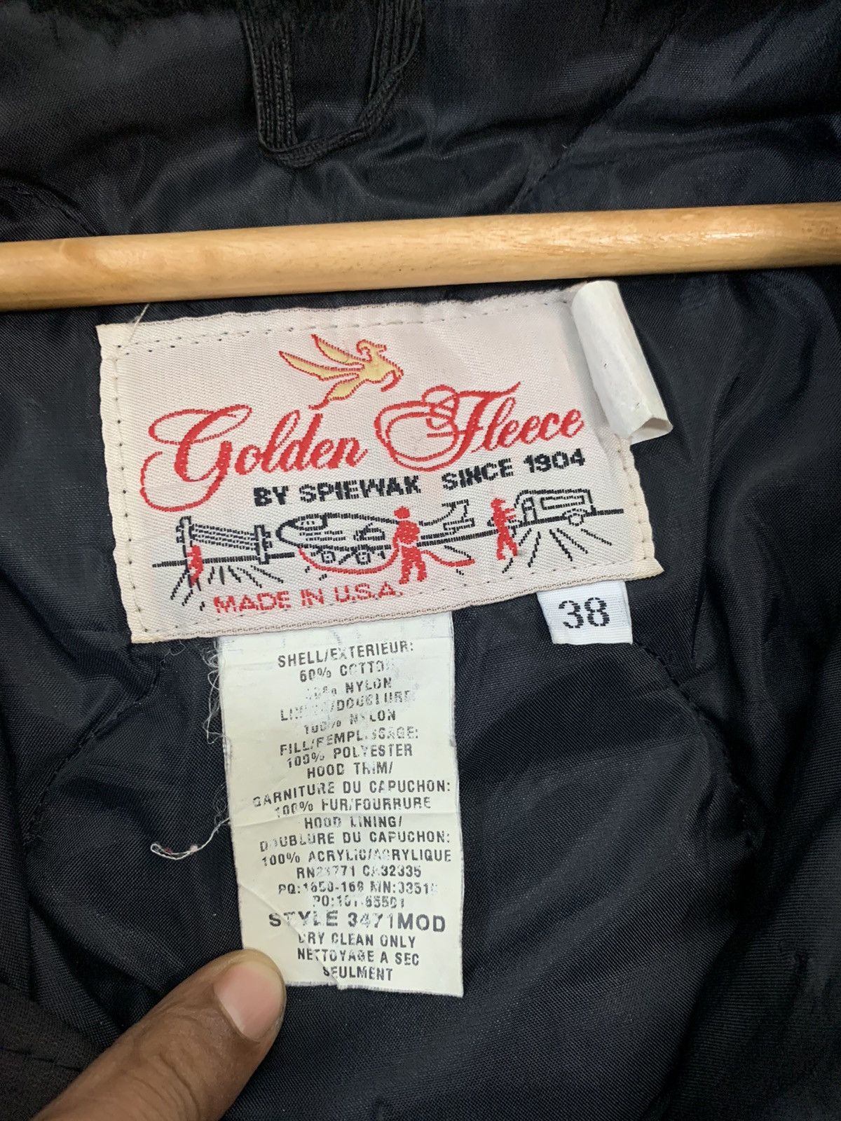 I. Spiewak And Sons Golden Fleece By Spiewak Hooded Jacket Size US L / EU 52-54 / 3 - 5 Thumbnail