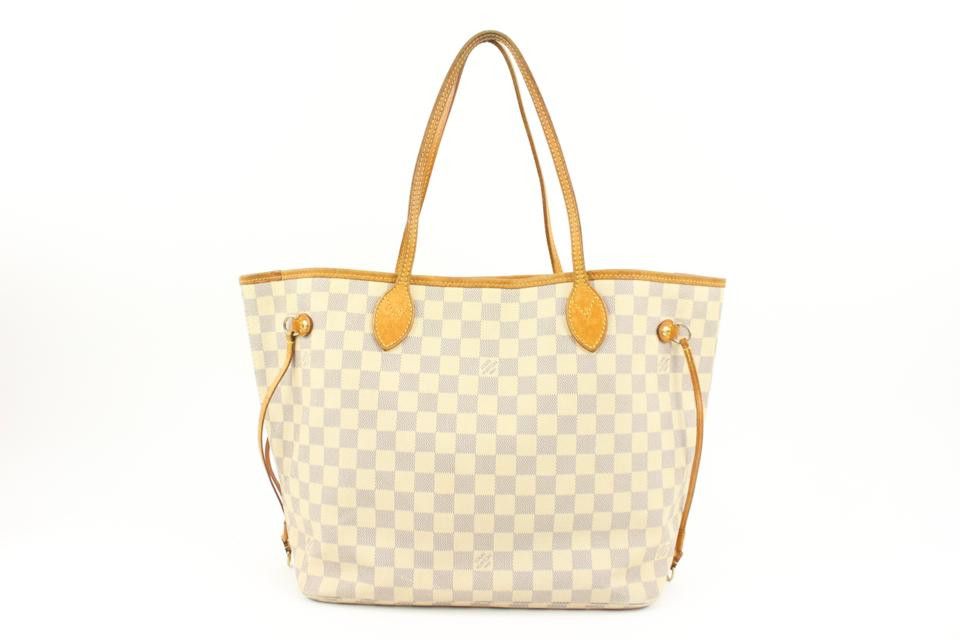 Louis Vuitton Damier Azur Neverfull MM Tote Bag 10lv216s