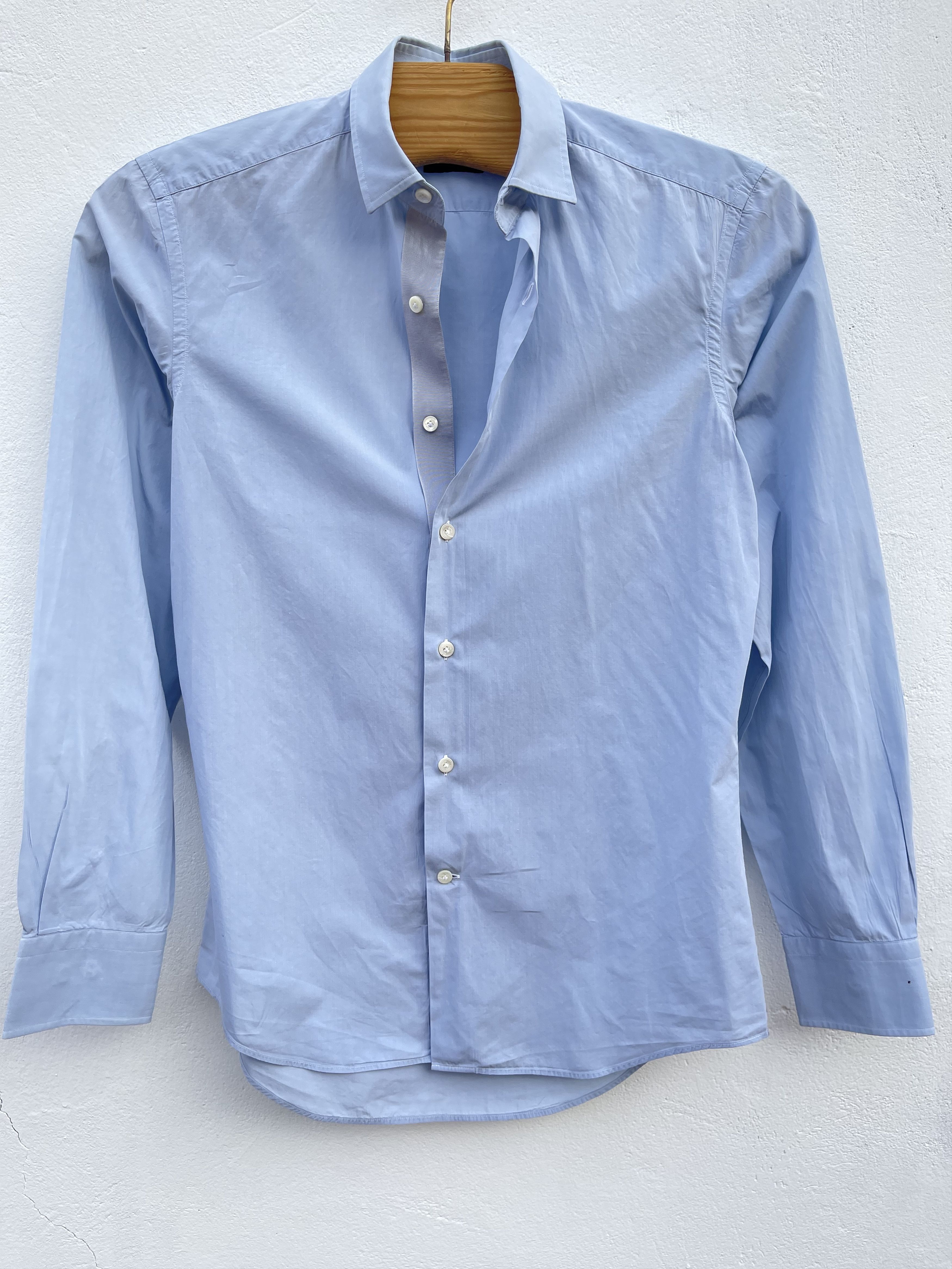 Lanvin 🔥Lanvin shirt light cotton blue size Small Size US S / EU 44-46 / 1 - 3 Thumbnail
