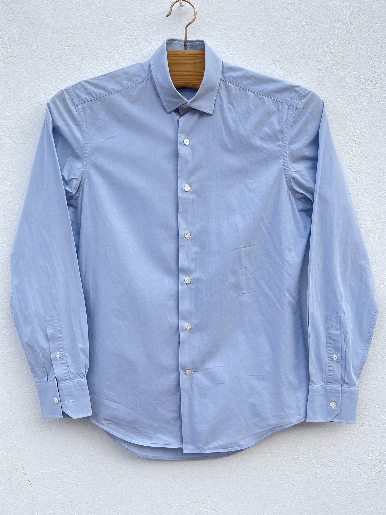 Lanvin 🔥Lanvin shirt light cotton blue size Small Size US S / EU 44-46 / 1 - 1 Thumbnail