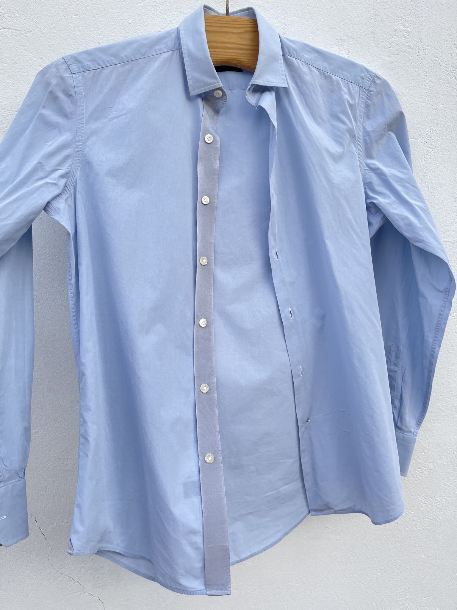 Lanvin 🔥Lanvin shirt light cotton blue size Small Size US S / EU 44-46 / 1 - 2 Thumbnail