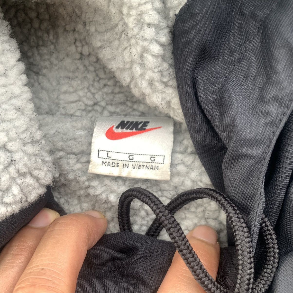 Nike Vintage NIKE Centre Logo Winter Fleece Parka Jacket Size US XL / EU 56 / 4 - 8 Thumbnail