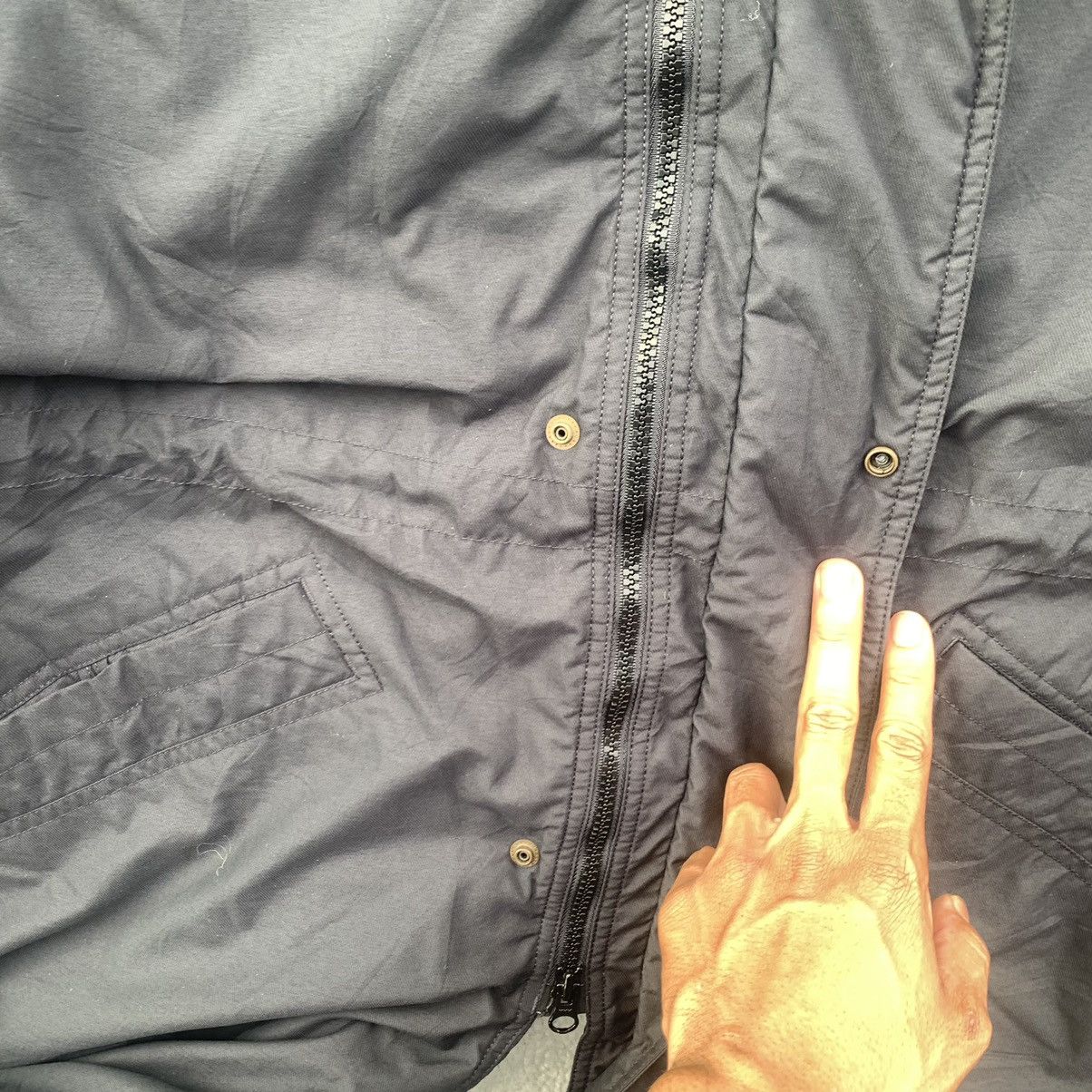 Nike Vintage NIKE Centre Logo Winter Fleece Parka Jacket Size US XL / EU 56 / 4 - 11 Thumbnail