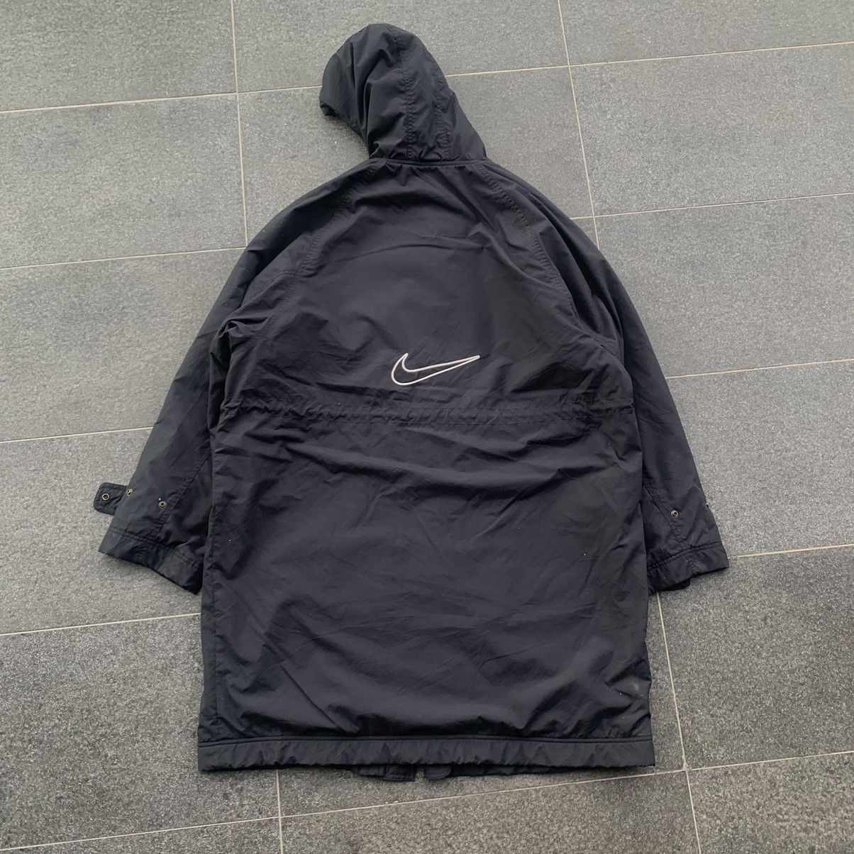 Nike Vintage NIKE Centre Logo Winter Fleece Parka Jacket Size US XL / EU 56 / 4 - 1 Thumbnail