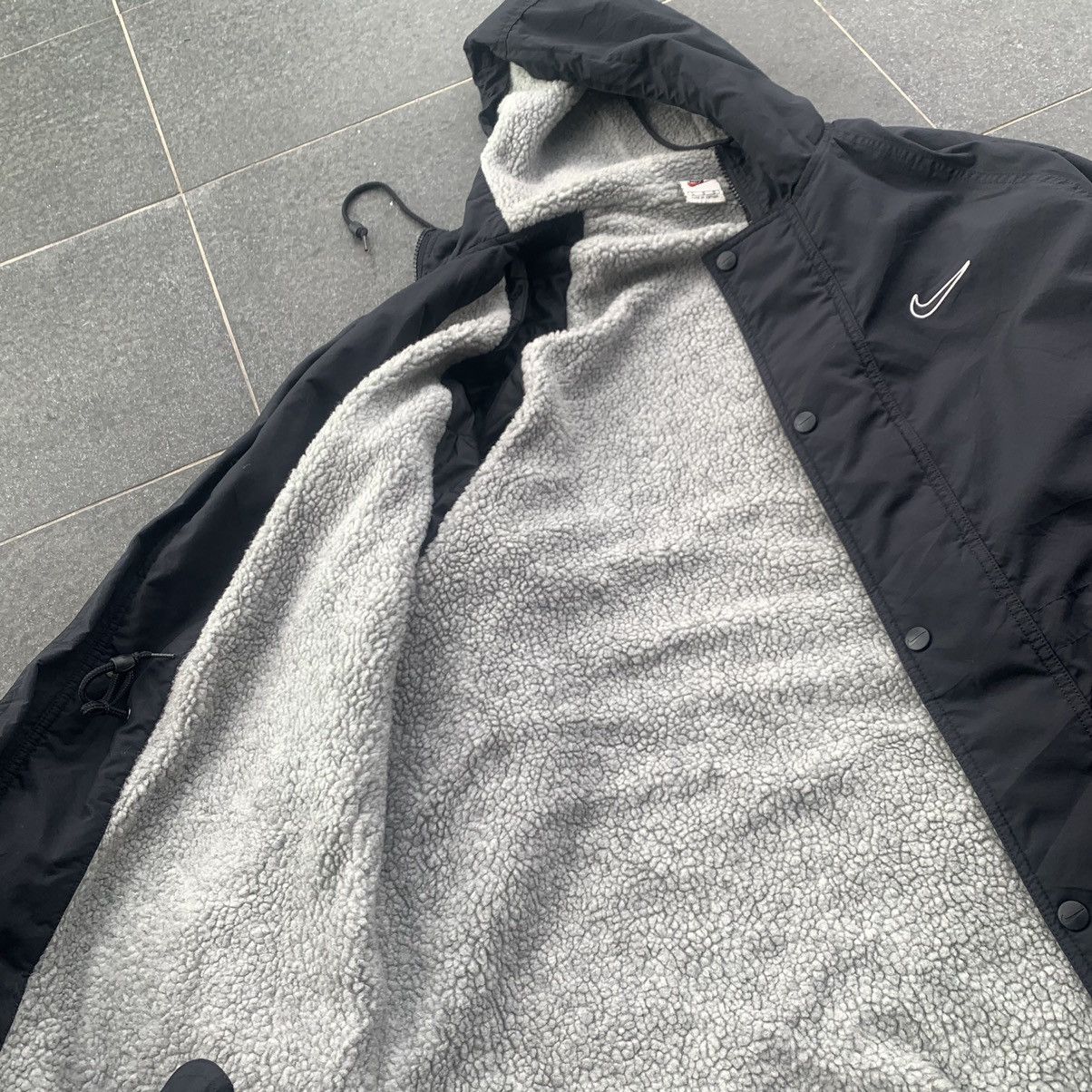 Nike Vintage NIKE Centre Logo Winter Fleece Parka Jacket Size US XL / EU 56 / 4 - 5 Thumbnail