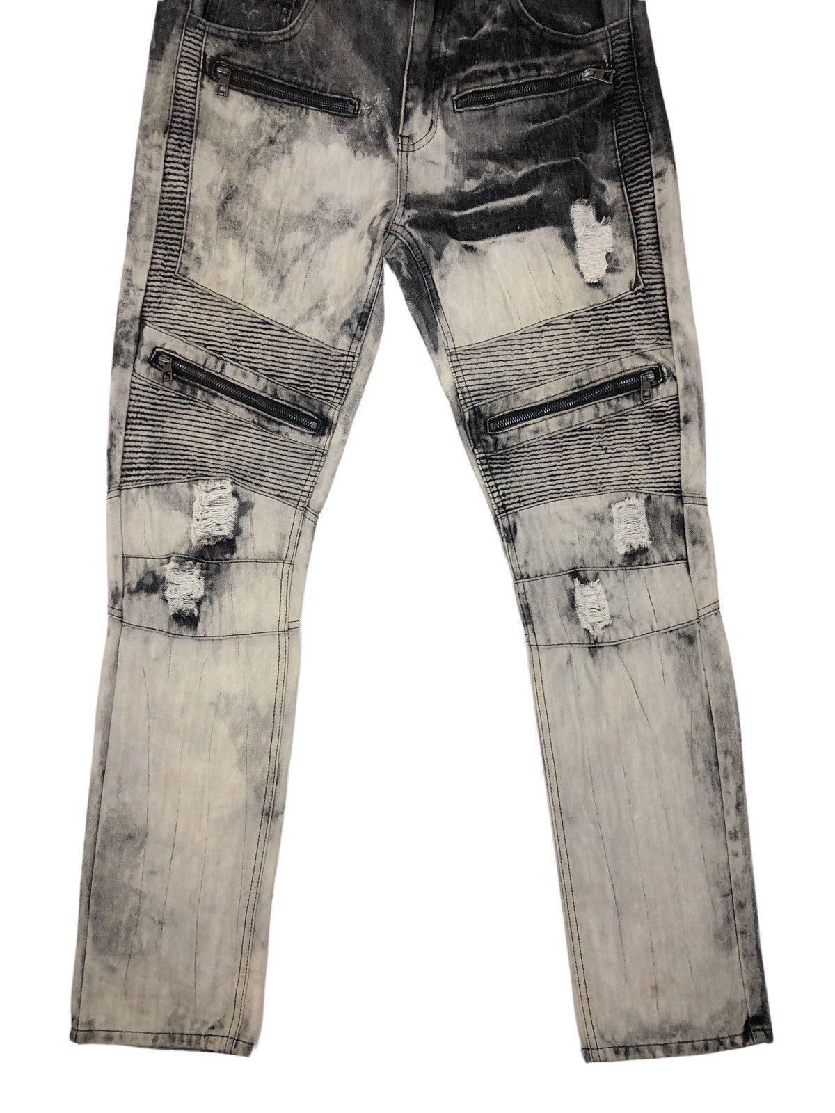 Japanese Brand Japanese Brand Odd Culture Acid Wash Biker Style Jeans Size US 35 - 4 Thumbnail