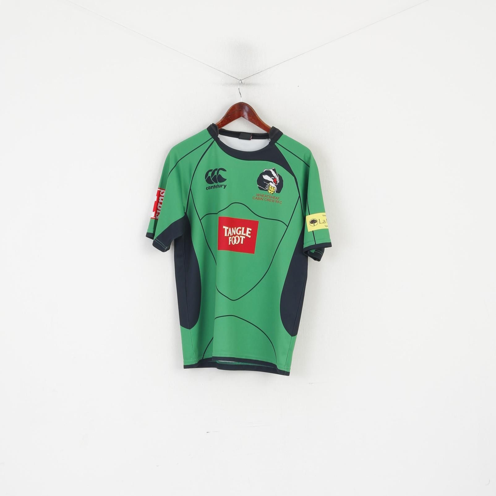 Canterbury of New Zealand × Vintage Canterbury Of New Zealand Men M Shirt Green Wheatsheaf 6159 Size US M / EU 48-50 / 2 - 1 Thumbnail