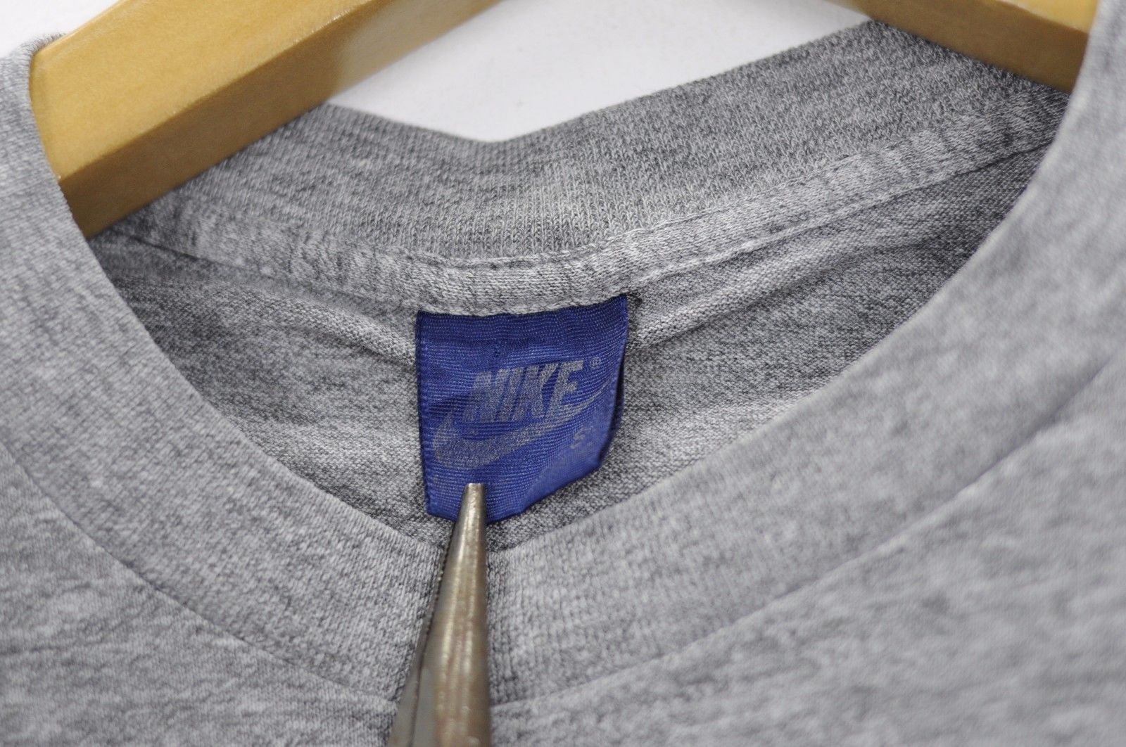 Vintage Nike Blue Tag t shirt Swoosh Sportswear Rayon