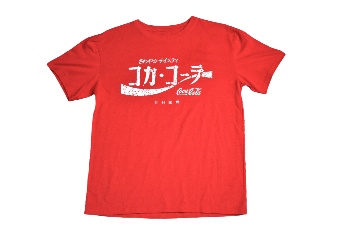 coca cola japanese t shirt