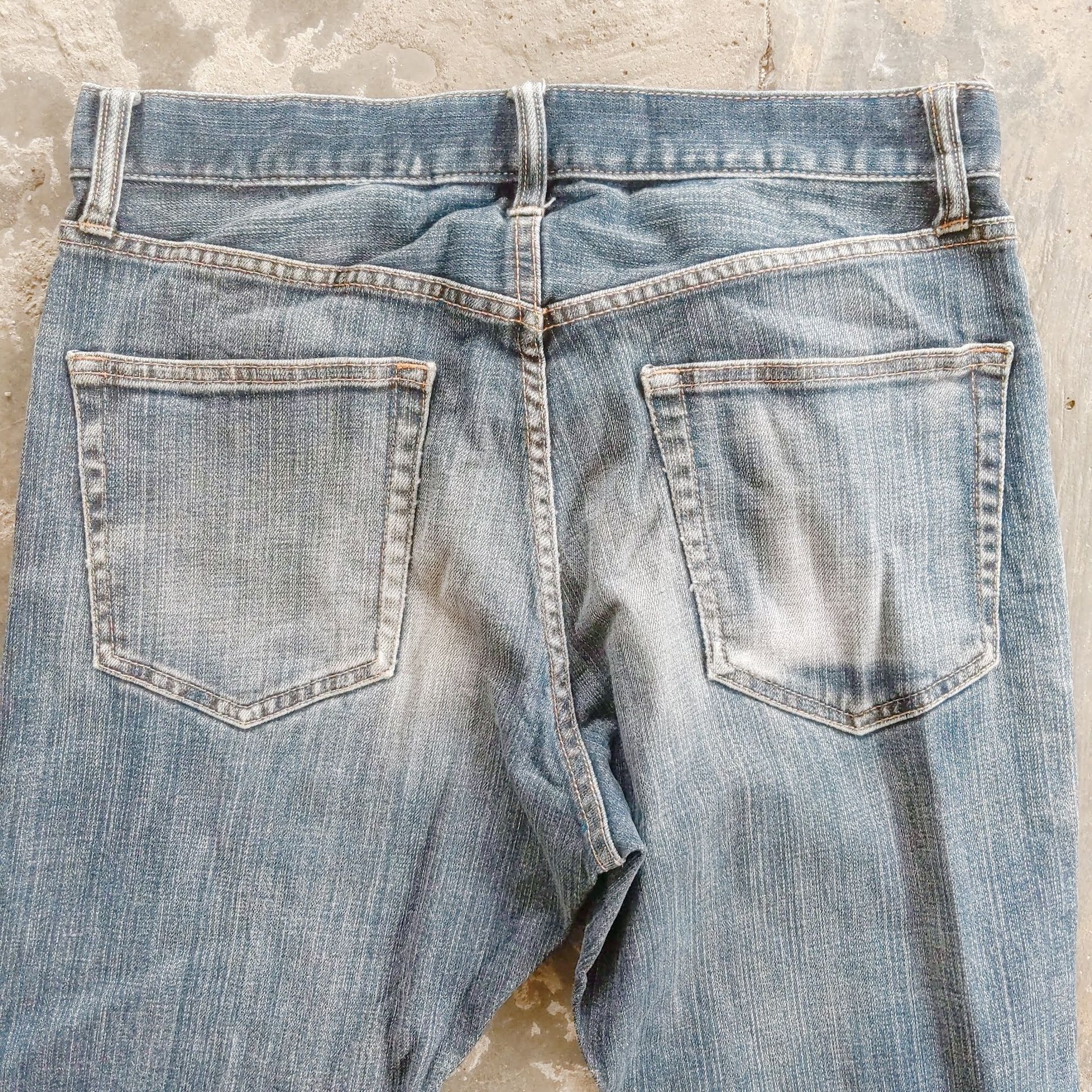 Japanese Brand Vintage Japanese Faded Distressed Denim Jean Pants W30 Size US 30 / EU 46 - 9 Thumbnail