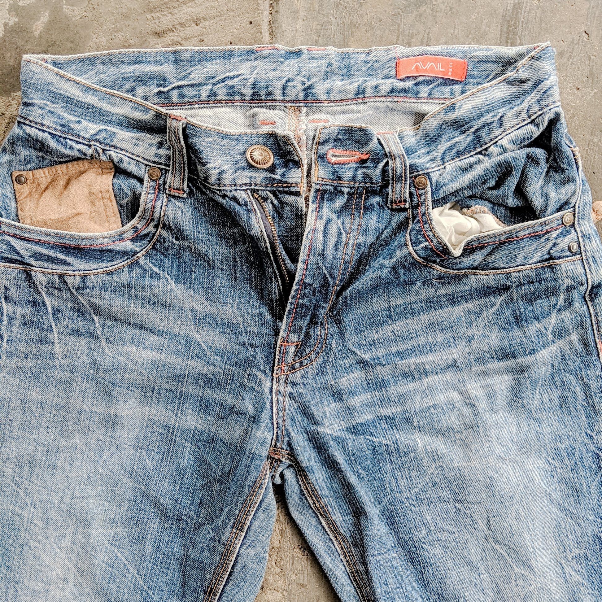 Japanese Brand W30💥Avail Avant Garde Faded Rare Pocket Trousers Denim Pants Size US 30 / EU 46 - 2 Thumbnail