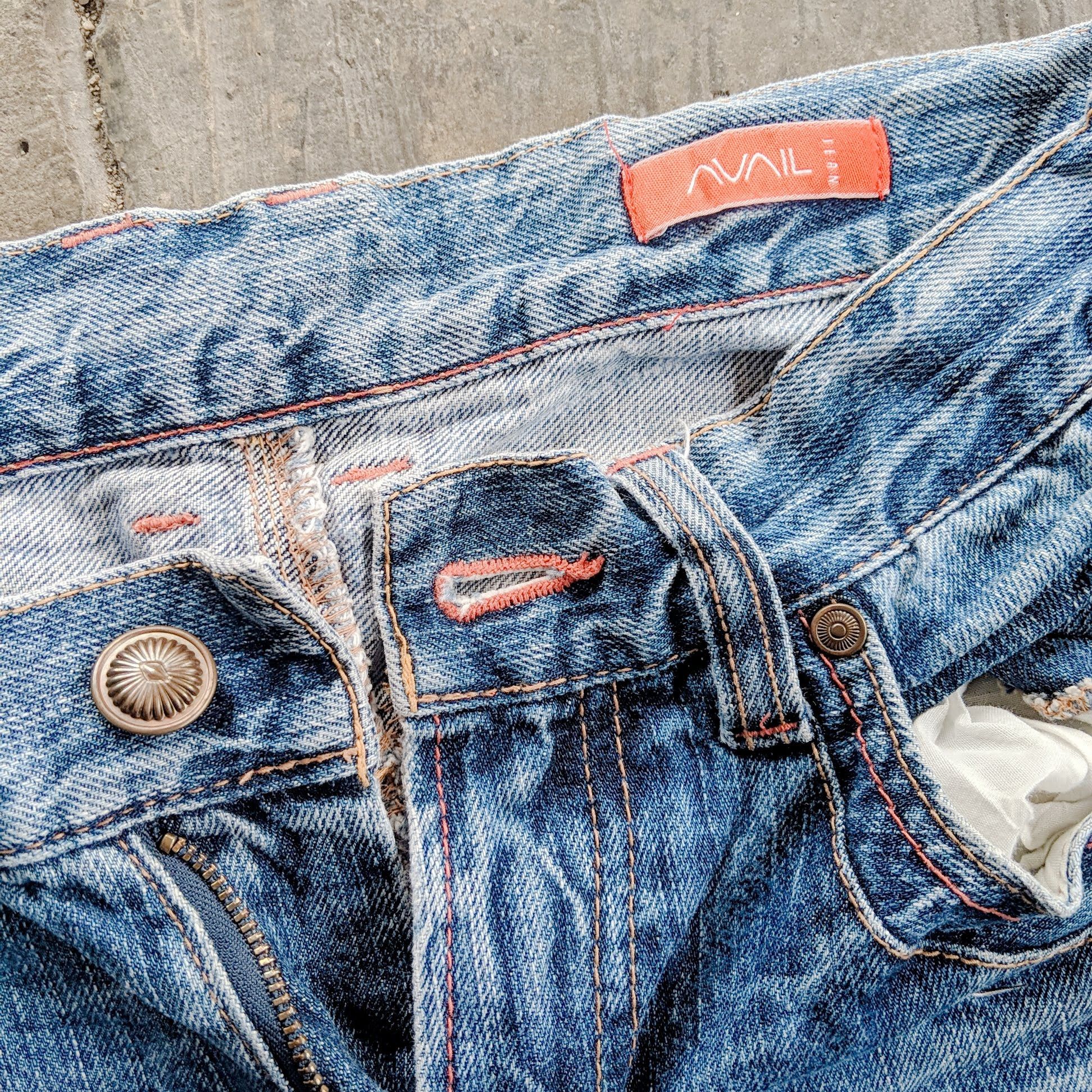 Japanese Brand W30💥Avail Avant Garde Faded Rare Pocket Trousers Denim Pants Size US 30 / EU 46 - 5 Thumbnail