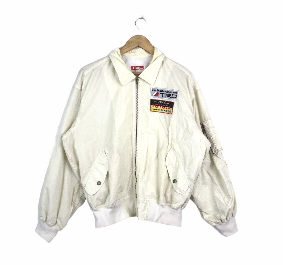 Vintage Vintage Toyota Racing Development TRD Light Bomber Jacket Size US L / EU 52-54 / 3 - 3 Thumbnail