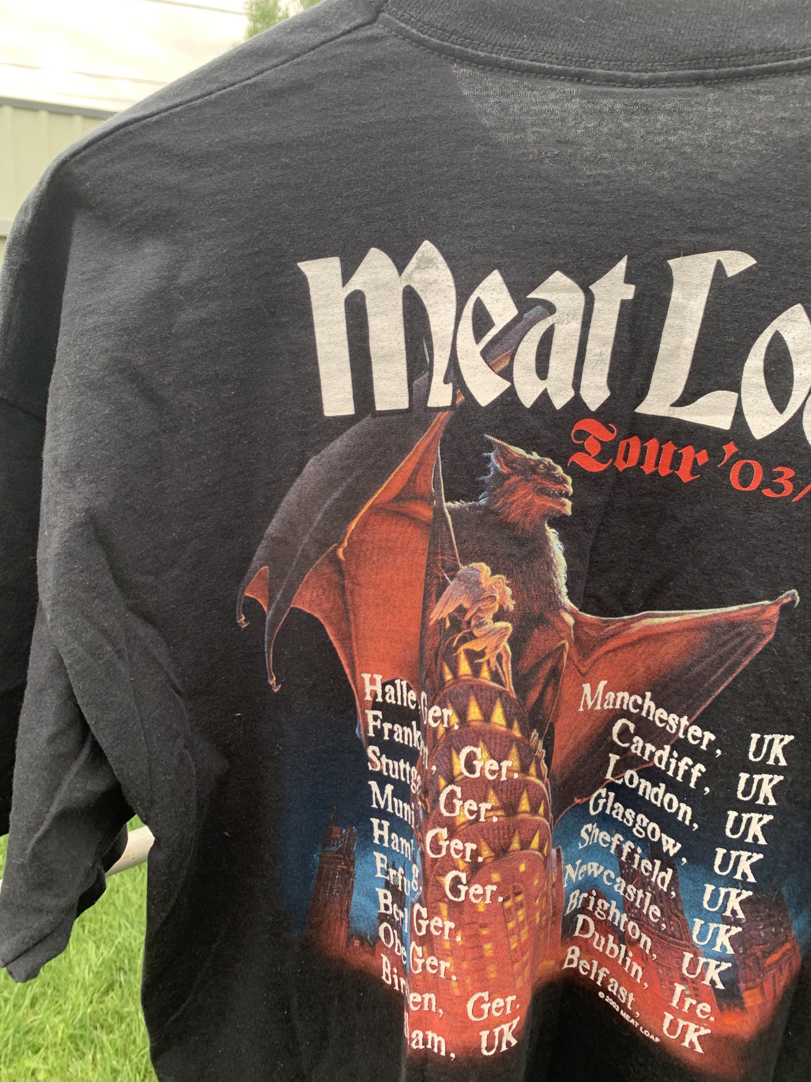 Band Tees Vintage 2003 Meat Loaf tour tee Size US XL / EU 56 / 4 - 7 Thumbnail