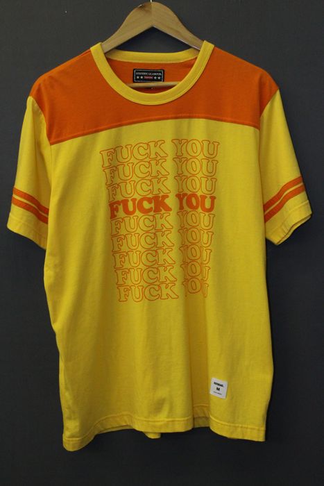 Supreme Supreme Hysteric Glamour Fuck You Football Tee | Grailed