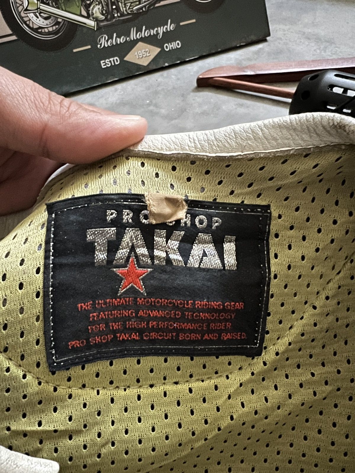 Leather 🔥 VTG 🔥 Japanese Takai Racing Leather Overall With Guard Size US 29 - 15 Thumbnail