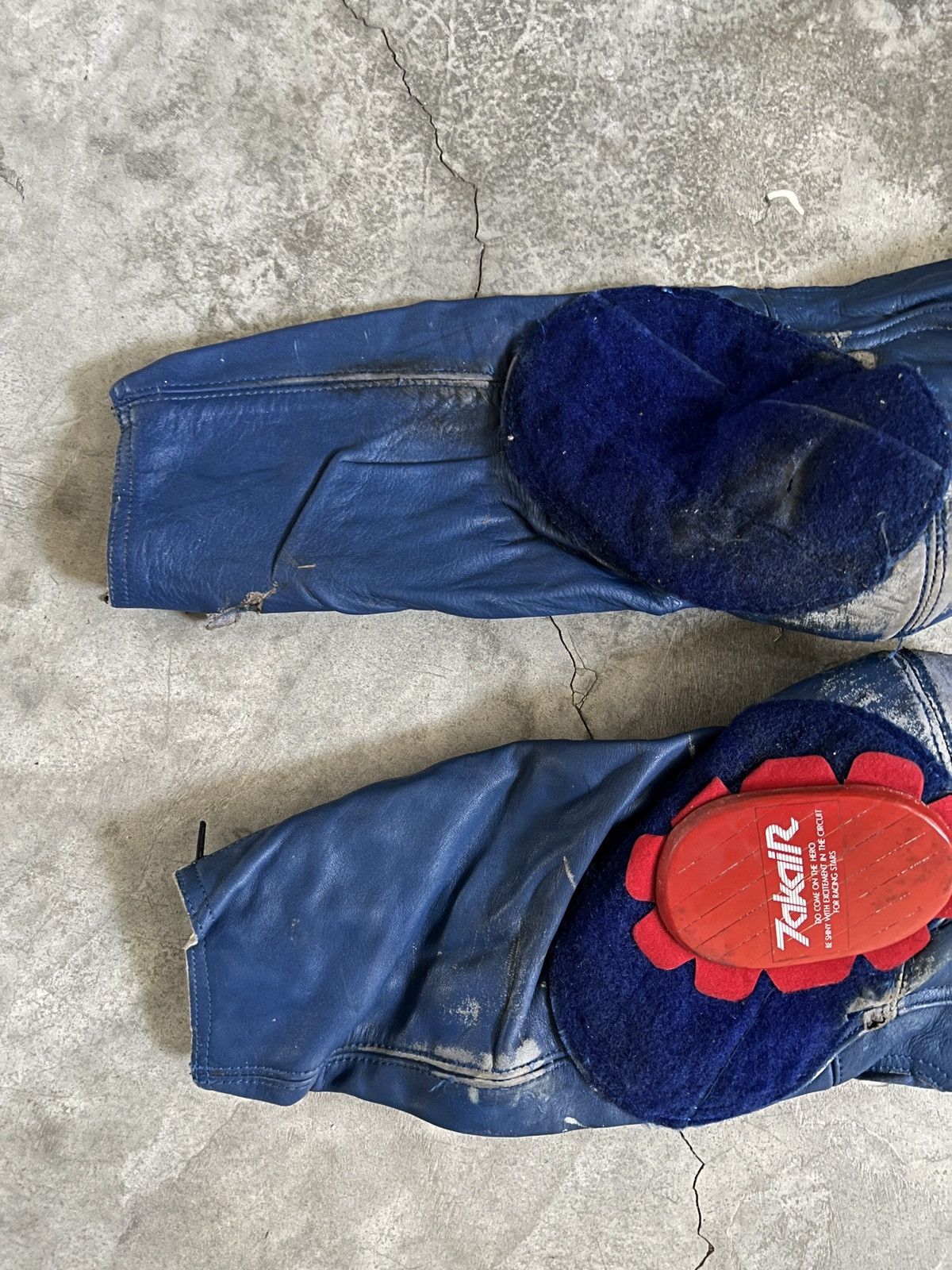 Leather 🔥 VTG 🔥 Japanese Takai Racing Leather Overall With Guard Size US 29 - 19 Thumbnail