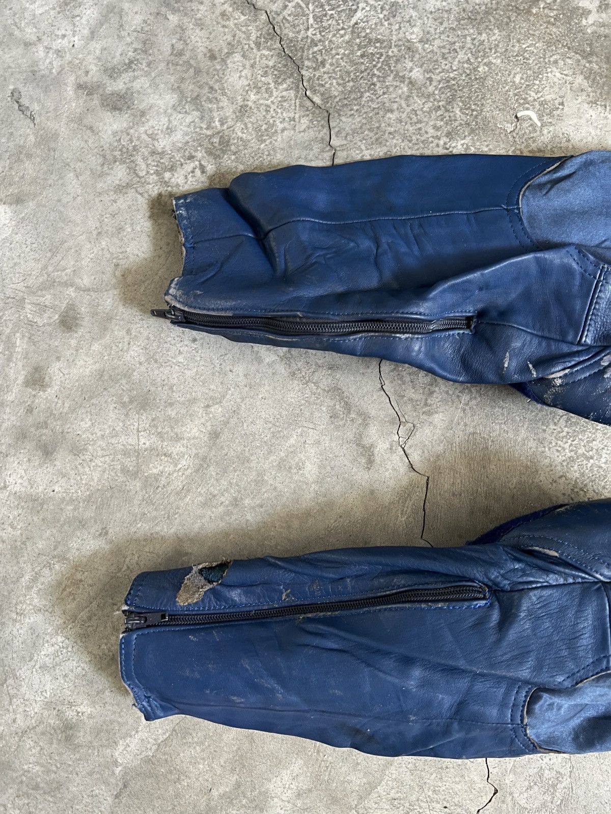 Leather 🔥 VTG 🔥 Japanese Takai Racing Leather Overall With Guard Size US 29 - 22 Thumbnail