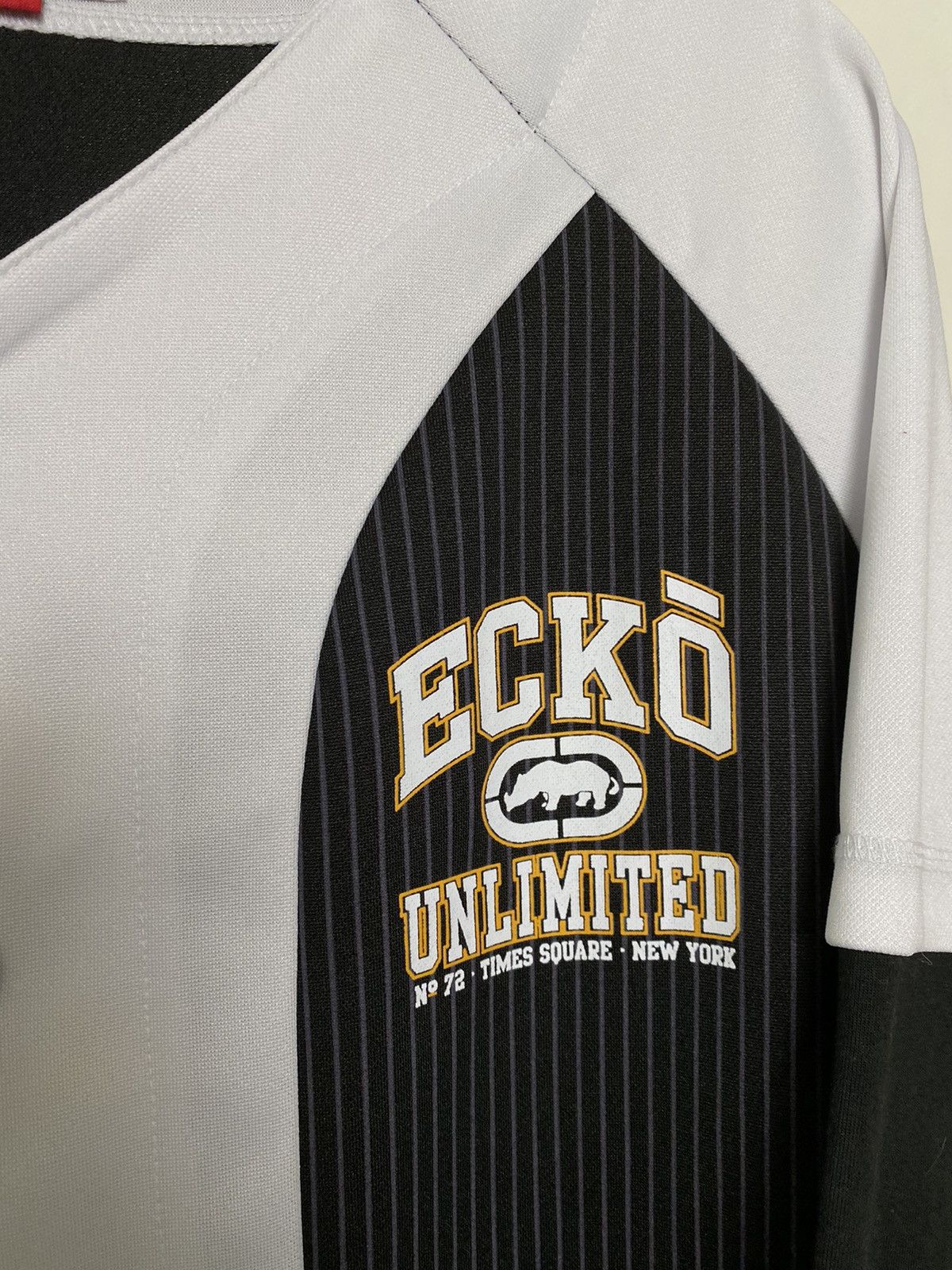 Ecko Unltd. 90s Ecko Unltd vintage black Jersey long sleeve Size US L / EU 52-54 / 3 - 3 Thumbnail