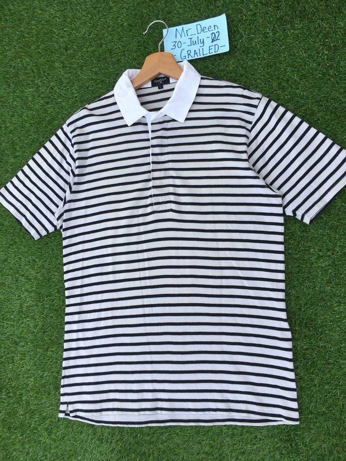 Margaret Howell Vintage Margaret Howell Stripes Polo Shirt Size US M / EU 48-50 / 2 - 5 Thumbnail