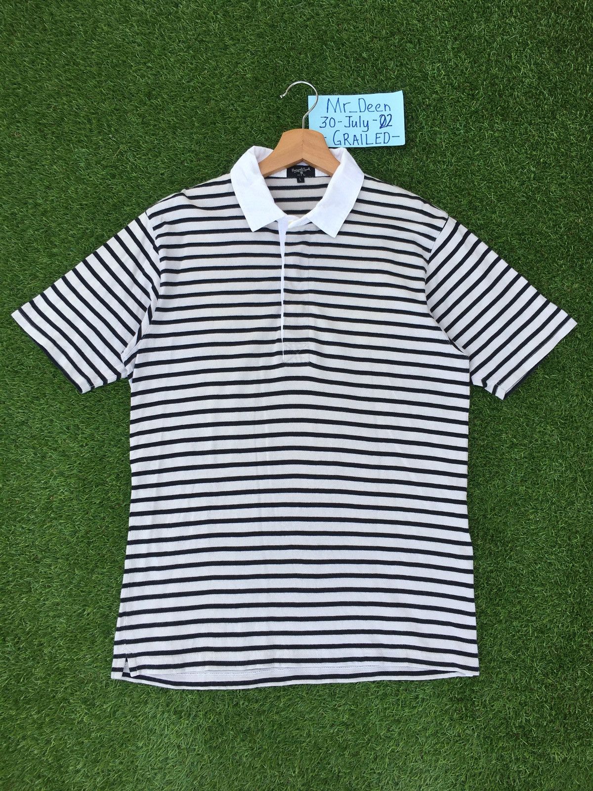 Margaret Howell Vintage Margaret Howell Stripes Polo Shirt Size US M / EU 48-50 / 2 - 1 Thumbnail