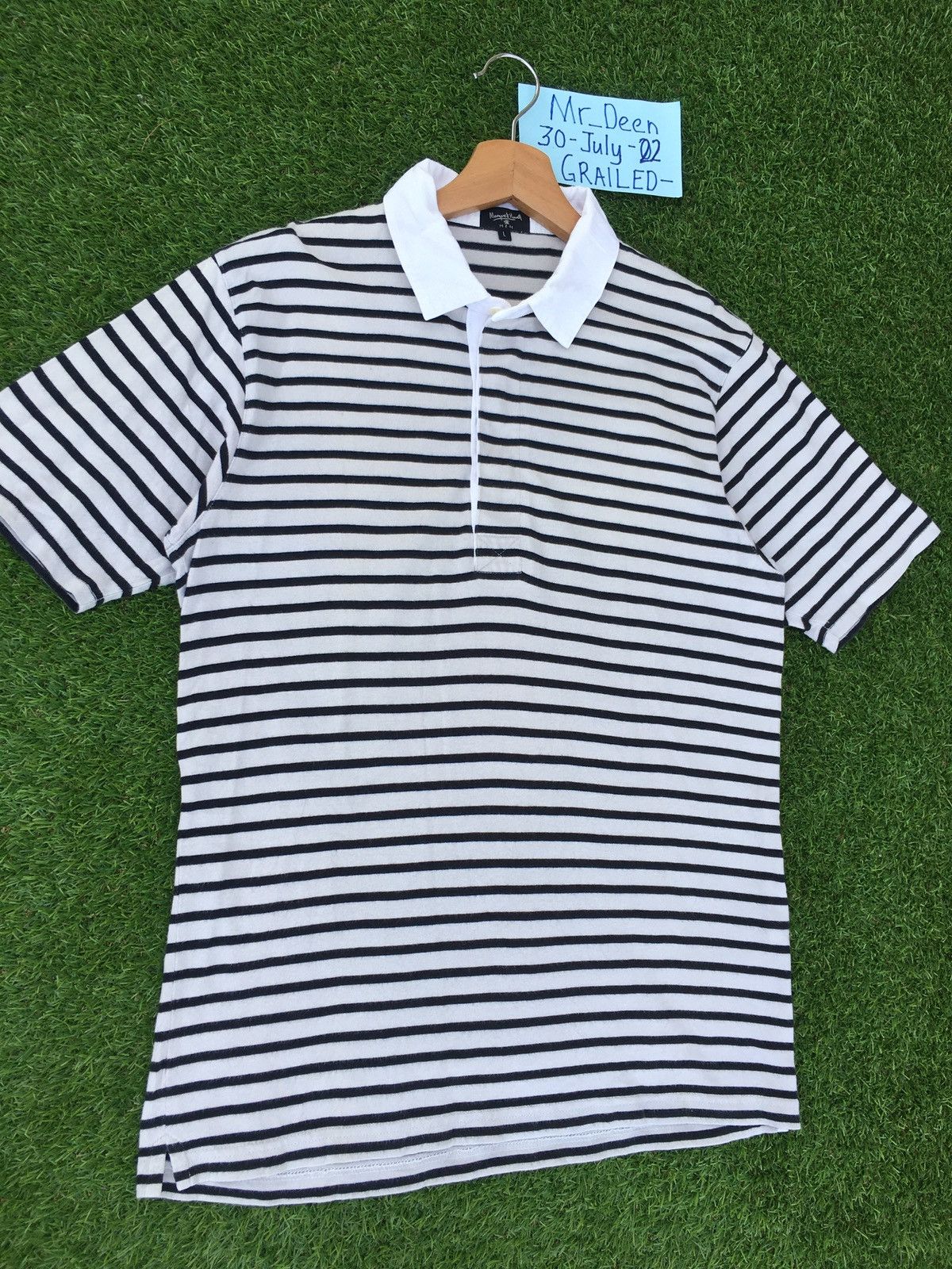 Margaret Howell Vintage Margaret Howell Stripes Polo Shirt Size US M / EU 48-50 / 2 - 4 Thumbnail