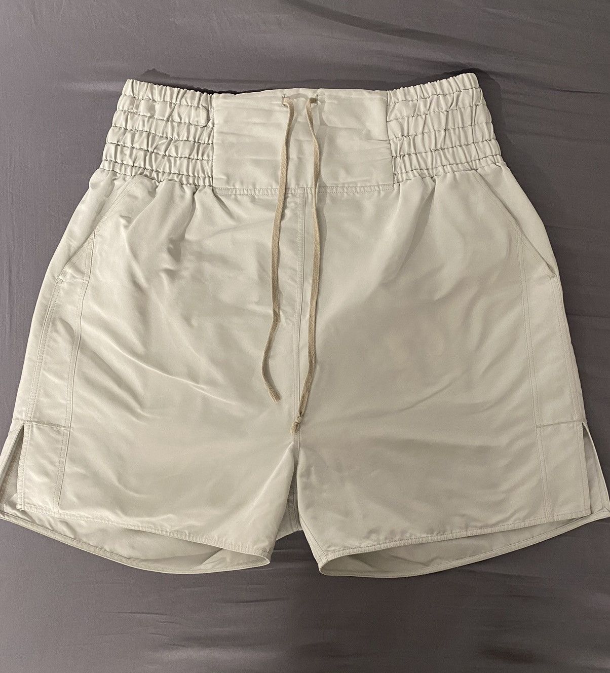 Rick Owens RICK OWENS BABEL SS19 OYSTER BOXING SHORTS Size US 40 / EU 56 - 1 Thumbnail