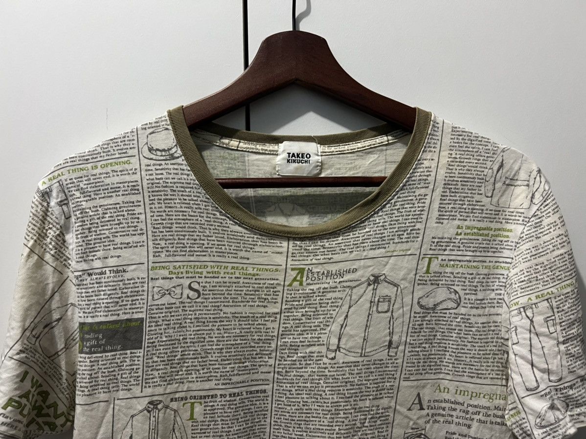Takeo Kikuchi Takeo Kikuchi Avant Garde Printed Tee Size US S / EU 44-46 / 1 - 3 Thumbnail