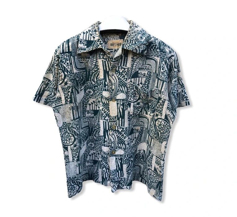 Vintage Vintage Fullprint Hawaiian Style Button Up Shirt Grailed