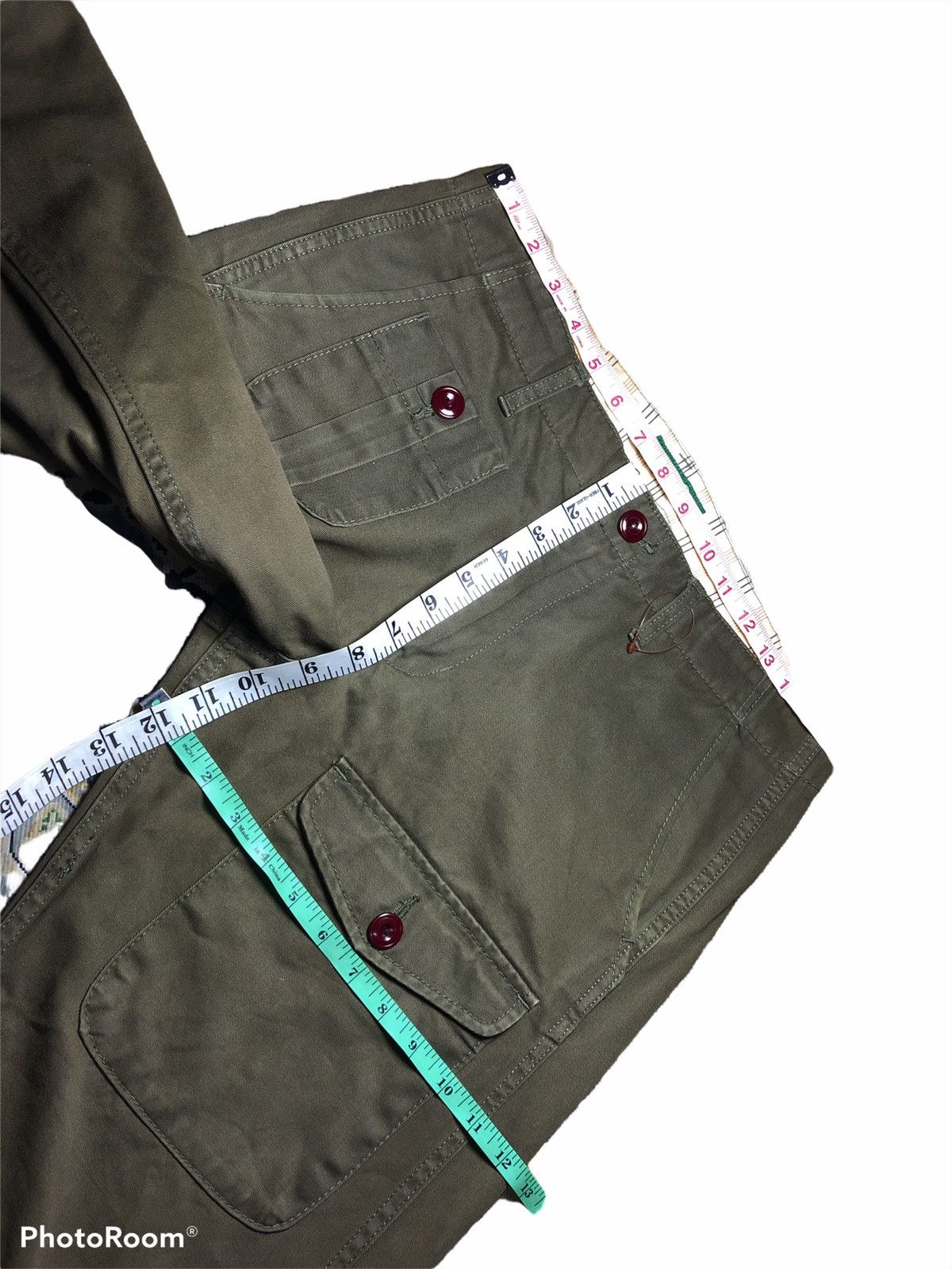 Japanese Brand CNCV CONCAVE ATTEMPT GREEN ARMY TROUSER PANT Size US 32 / EU 48 - 7 Thumbnail