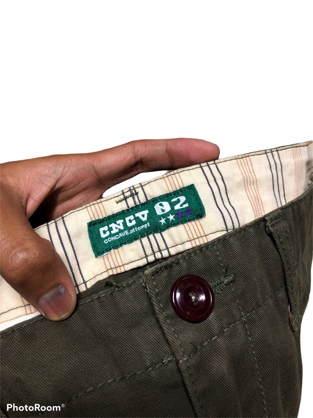 Japanese Brand CNCV CONCAVE ATTEMPT GREEN ARMY TROUSER PANT Size US 32 / EU 48 - 5 Thumbnail