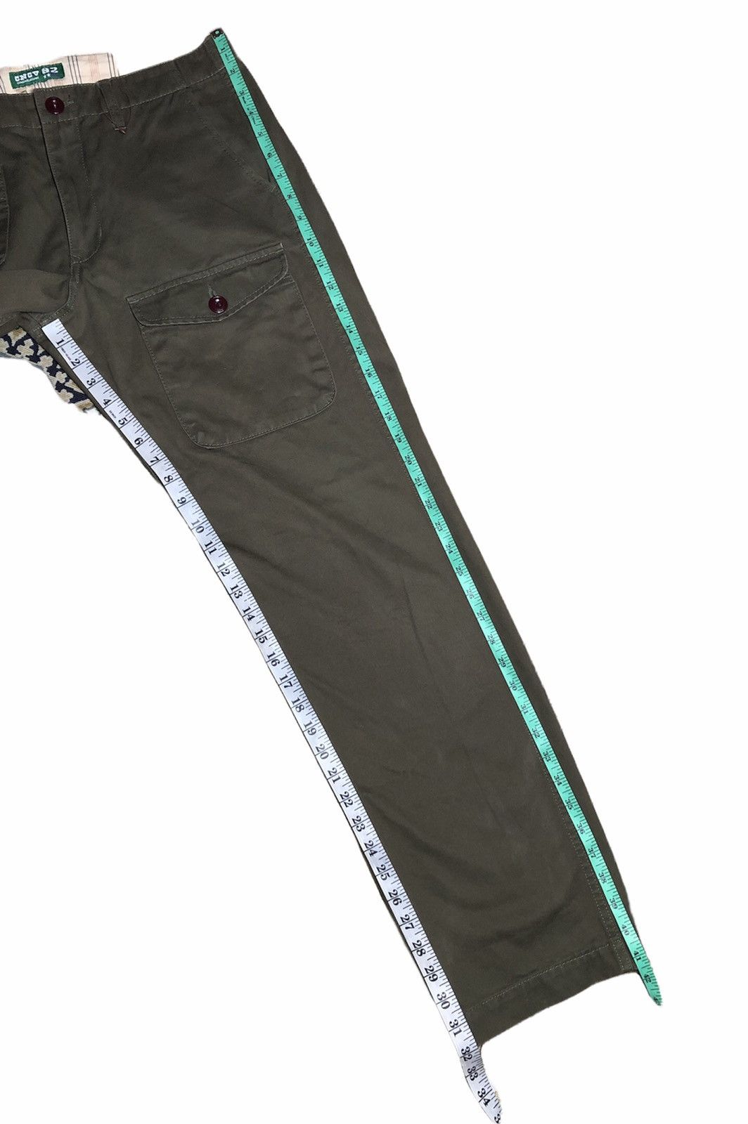 Japanese Brand CNCV CONCAVE ATTEMPT GREEN ARMY TROUSER PANT Size US 32 / EU 48 - 9 Thumbnail