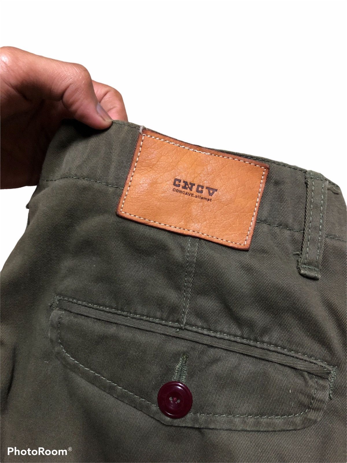 Japanese Brand CNCV CONCAVE ATTEMPT GREEN ARMY TROUSER PANT Size US 32 / EU 48 - 6 Thumbnail