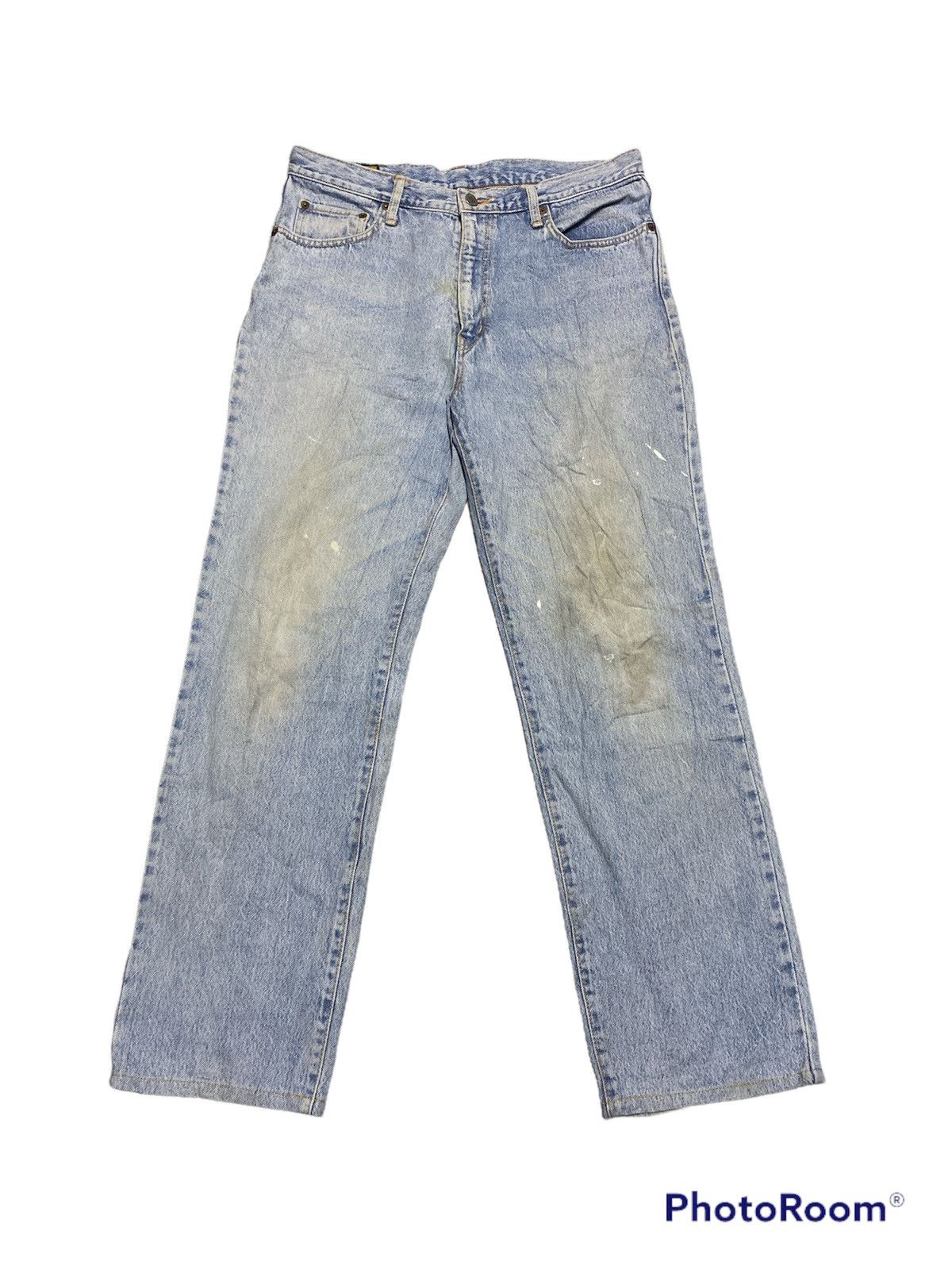 Edwin Vintage Edwin 1515 Mud Wash Blue Denim Distressed Jeans | Grailed