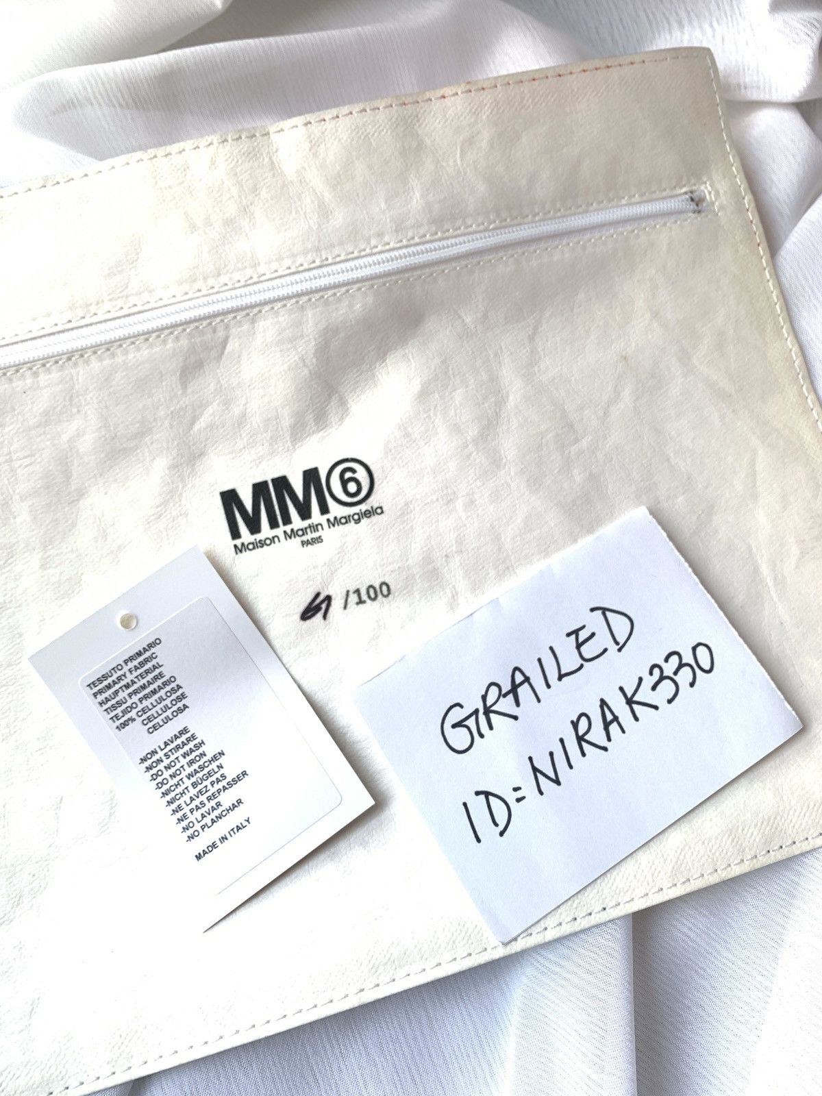 Maison Margiela MM6 X Graffiti Artist Jay One Limited Edition Clutch Bag Size ONE SIZE - 3 Thumbnail