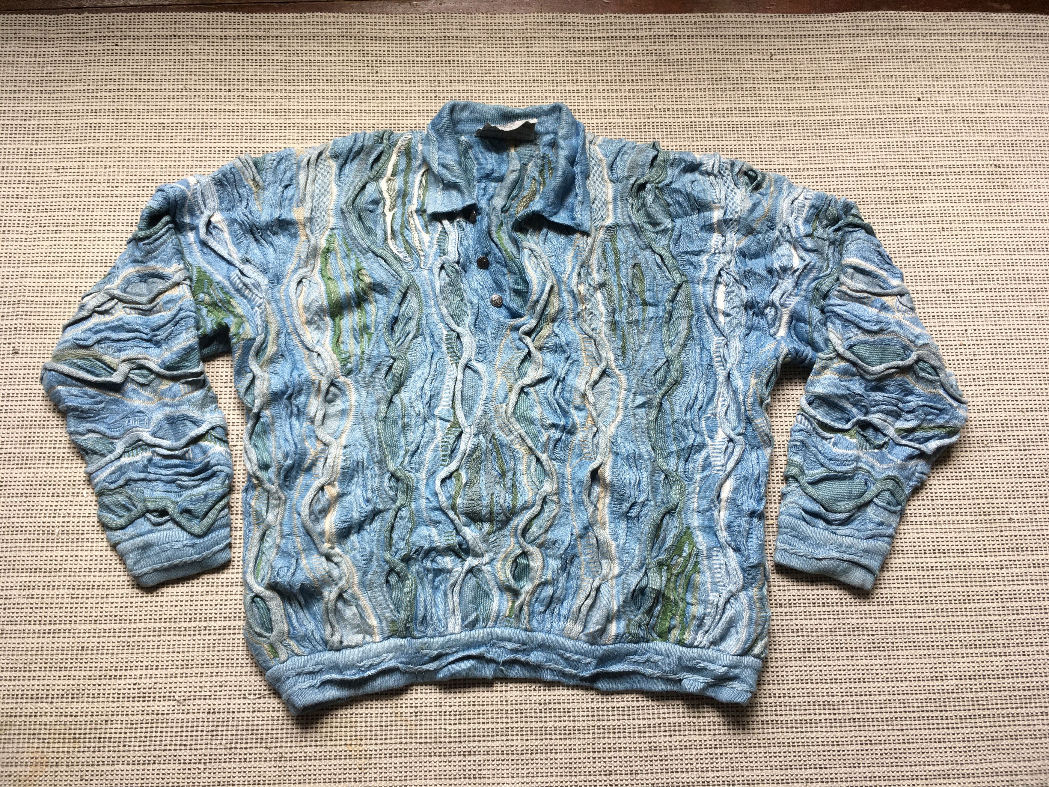 Coogi RARE COOGI knitwear sweatshirt half Button Size US L / EU 52-54 / 3 - 1 Thumbnail