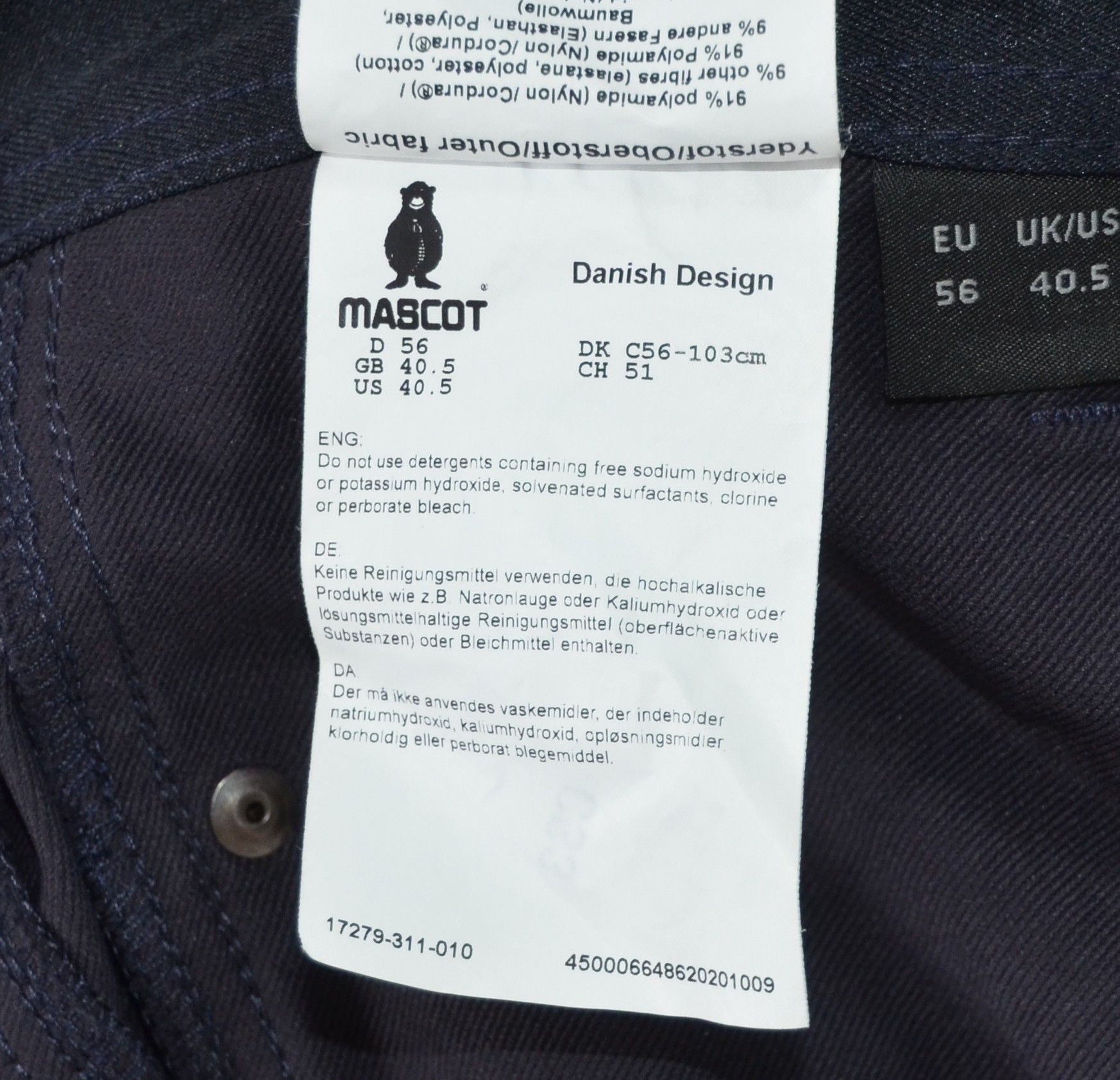 Other Mascot Our Way Stretch Men's Pants Size XL(56) Work Wear Size US 40 / EU 56 - 12 Thumbnail